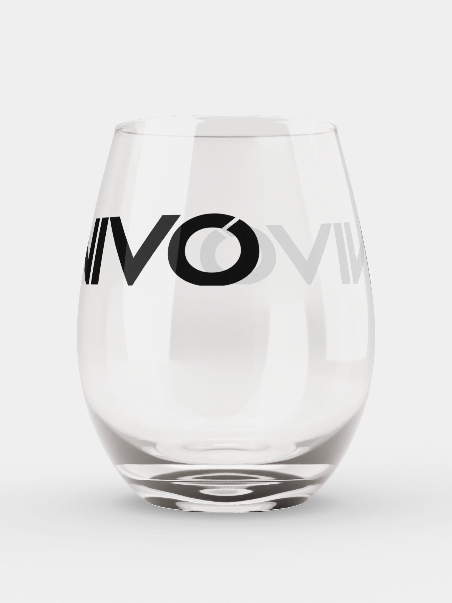 NIVO Logo Stemless Wine Glass product image (6)