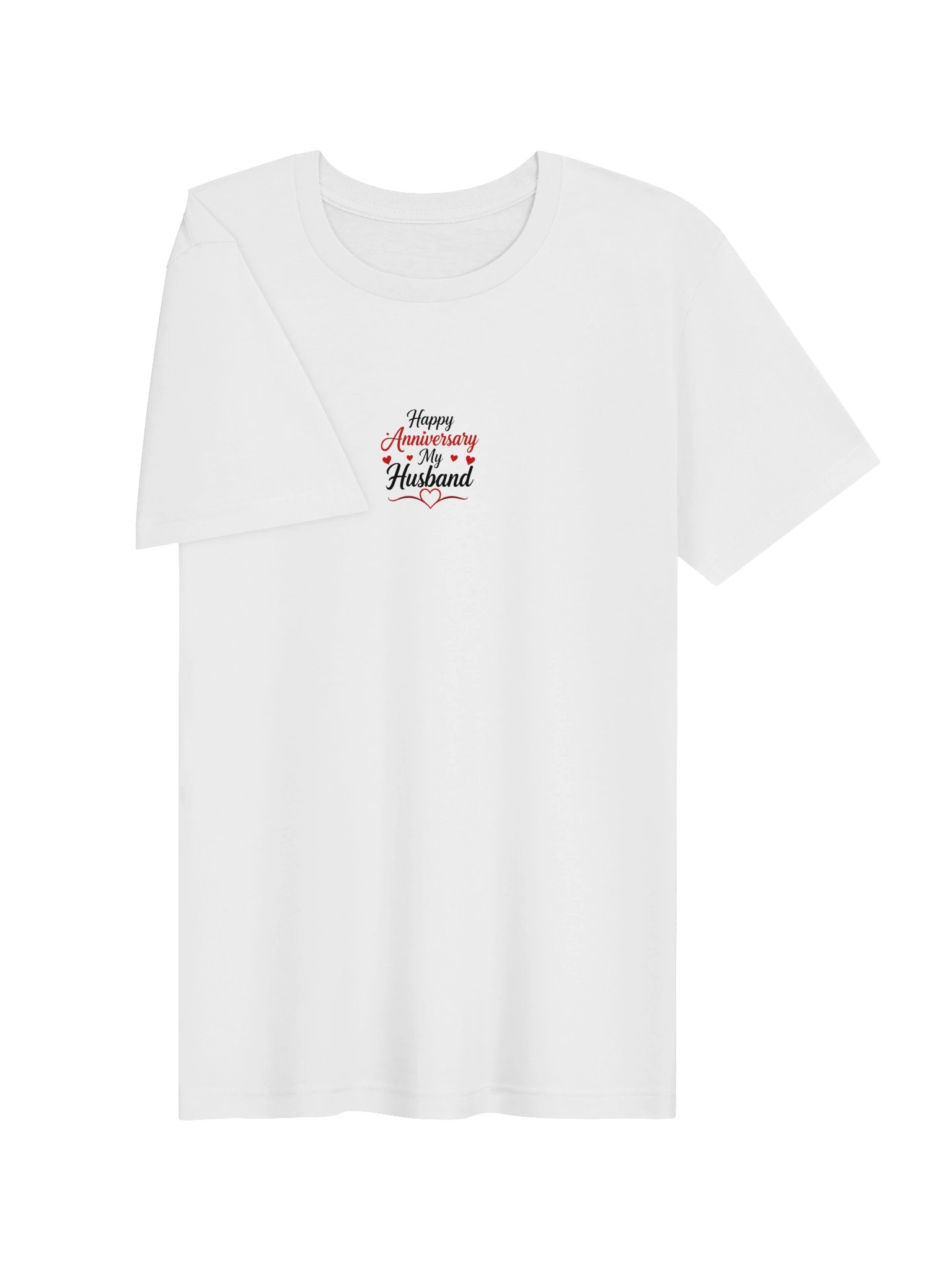 Happy Anniversary My Husband T-Shirt - Red Script product image (7)