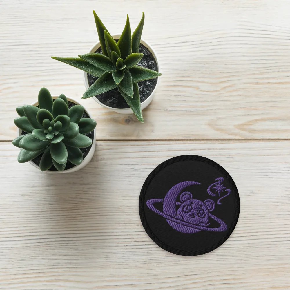 Lunar Panda Embroidered Patch product image (5)