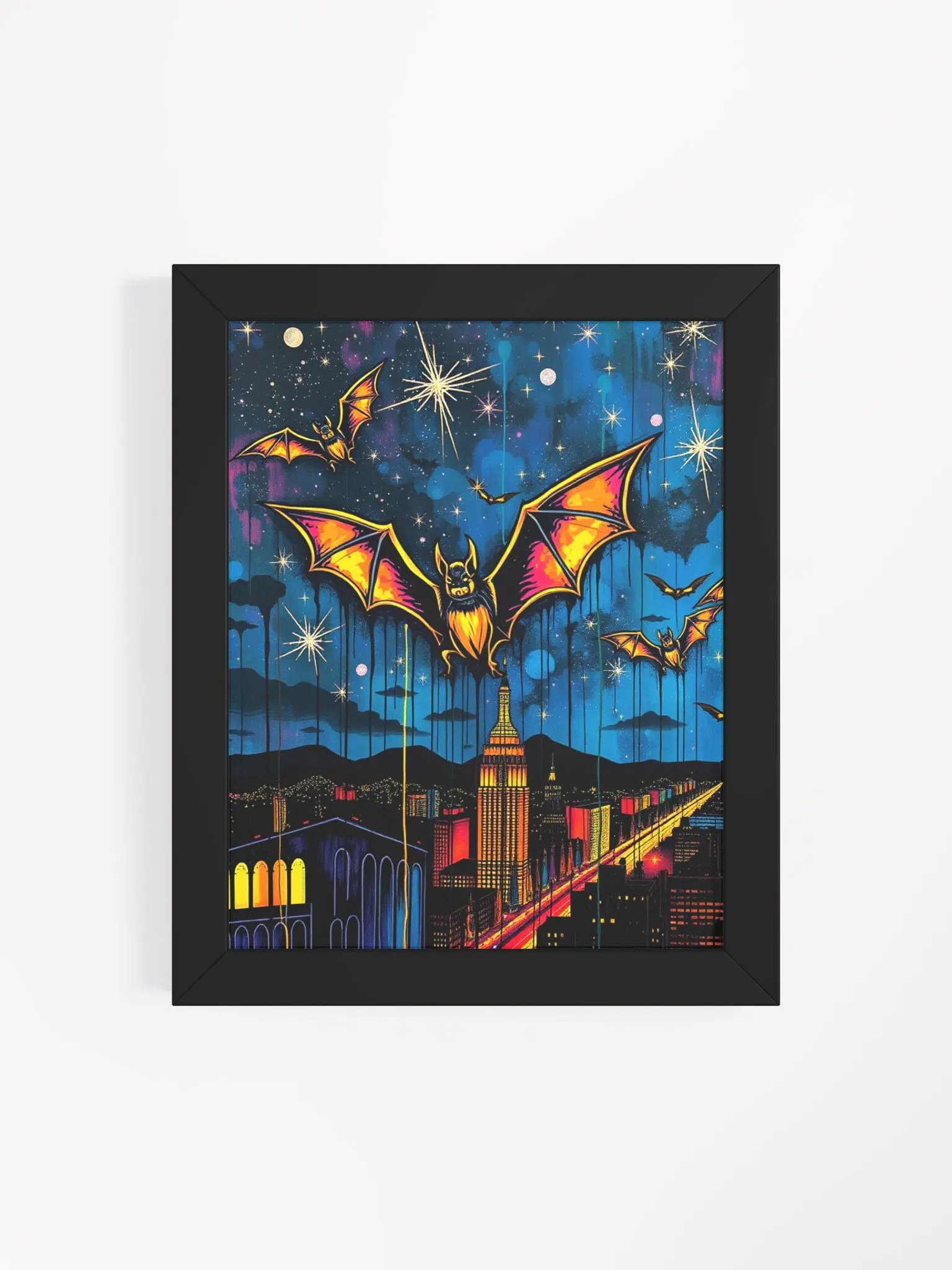 Starry City Bats Framed Poster product image (22)