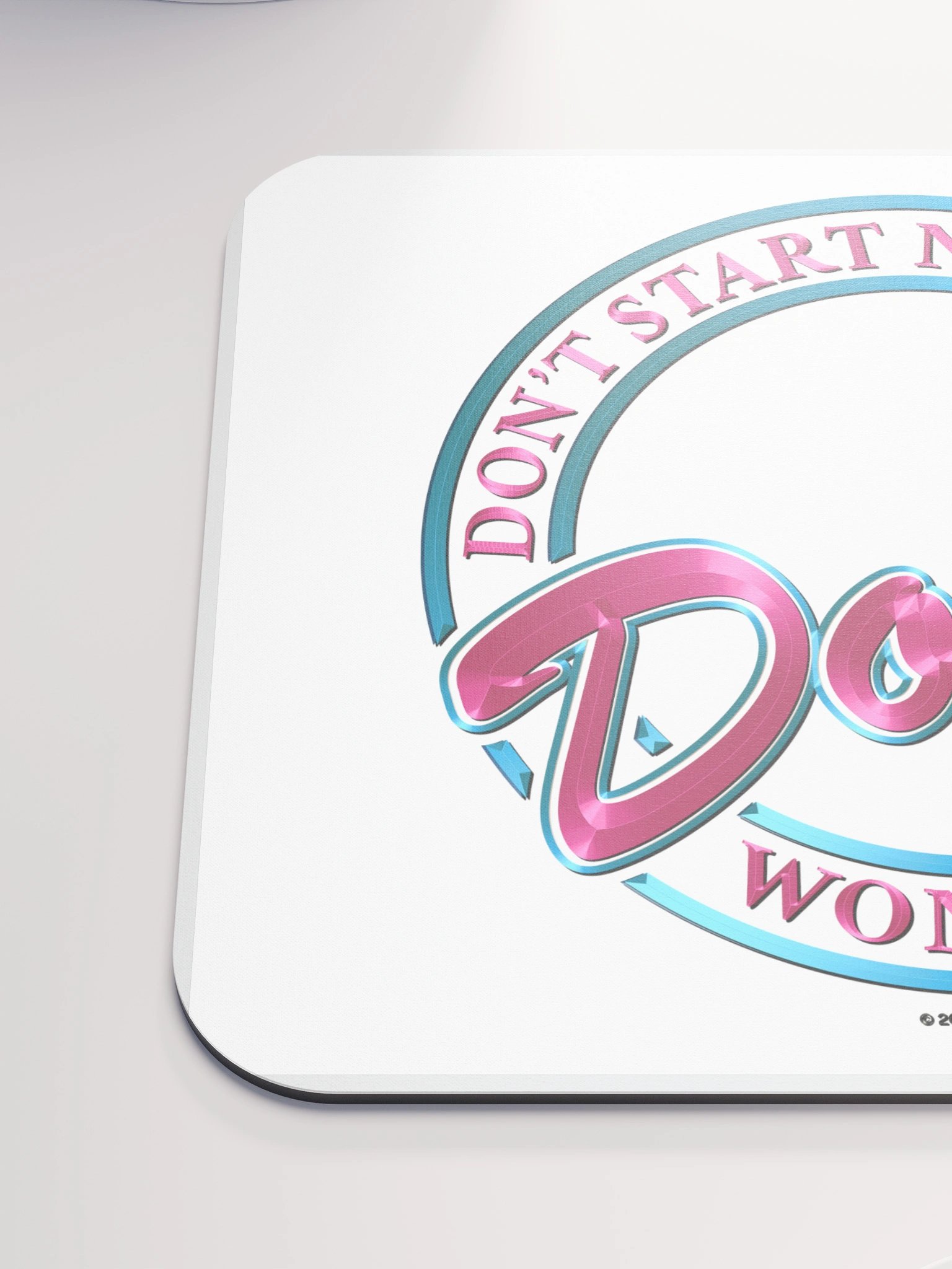 Doubt V1, Pink Mouse Pad BV product image (6)