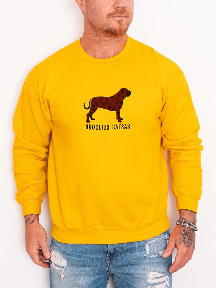 Droolius Caesar Sweatshirt (Embroidered) of a Bullmastiff(Brindle) product image (2)