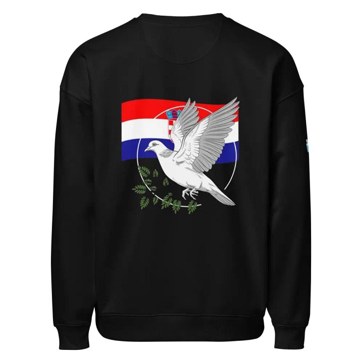 Checkered Shield Hrvatska Organic Sweatshirt product image (3)