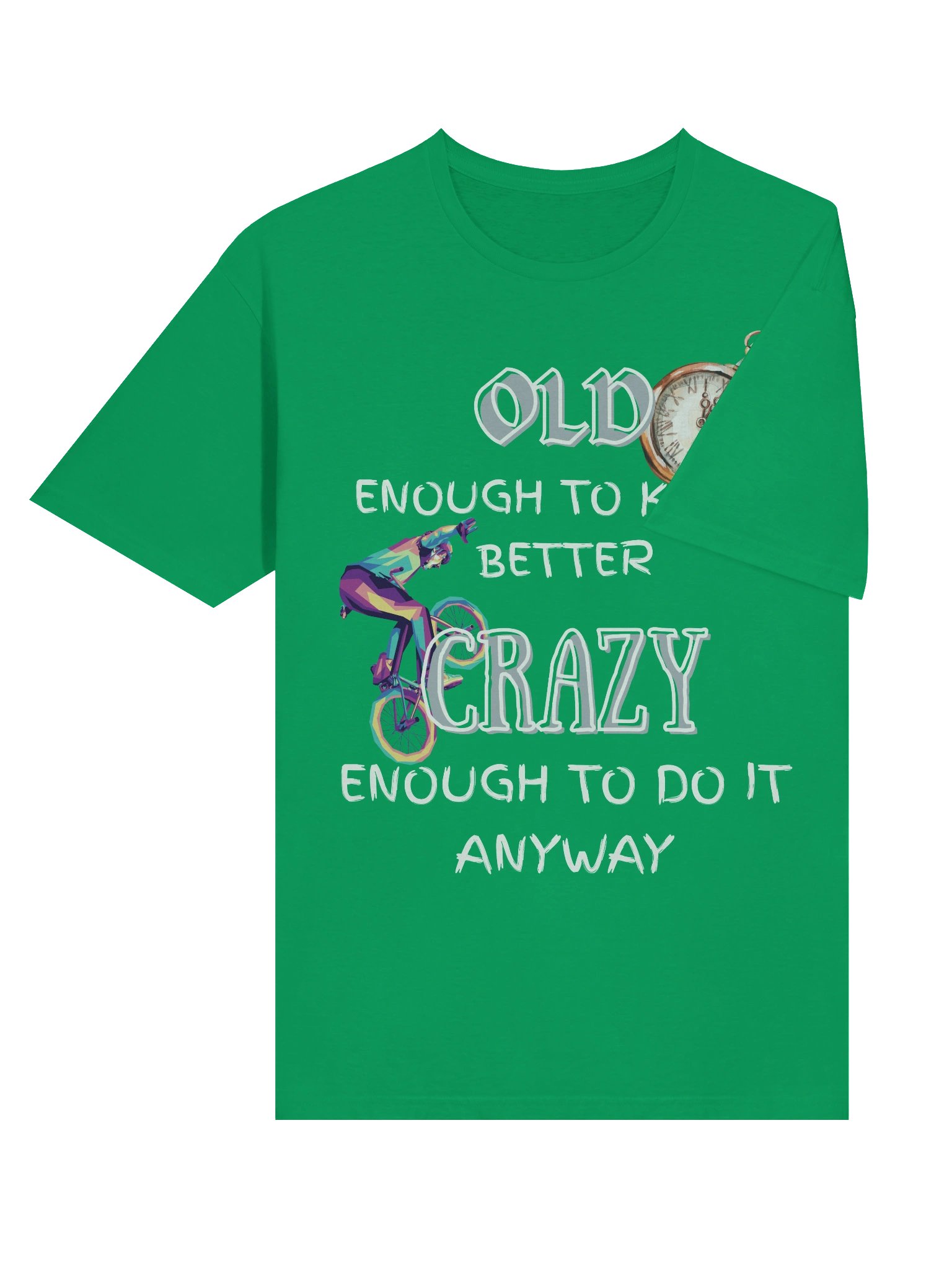 Vintage Clock Wheelie T-Shirt product image (6)