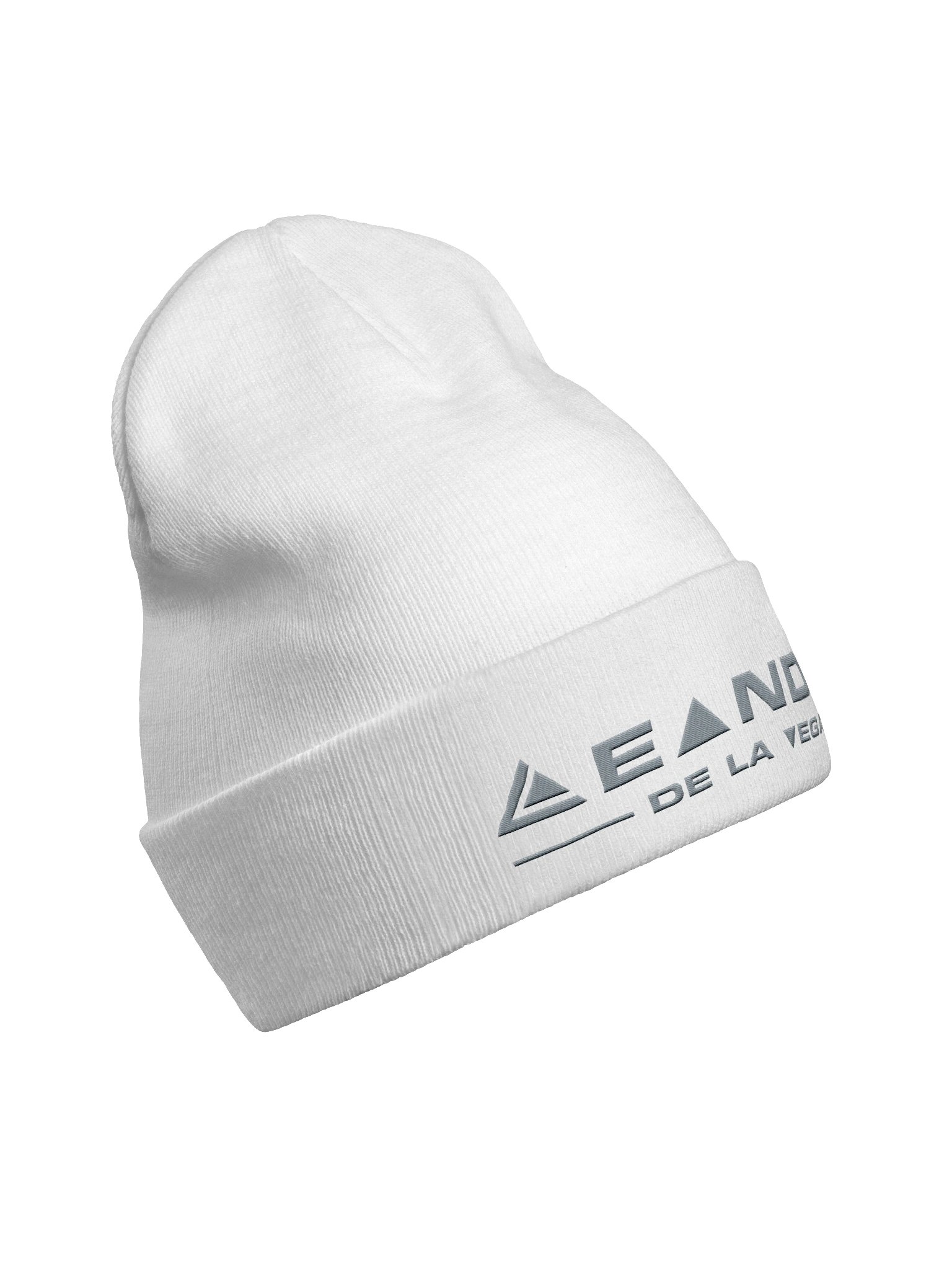 DE LA VEGA KNIT BEANIE UNISEX GREY LOGO product image (25)