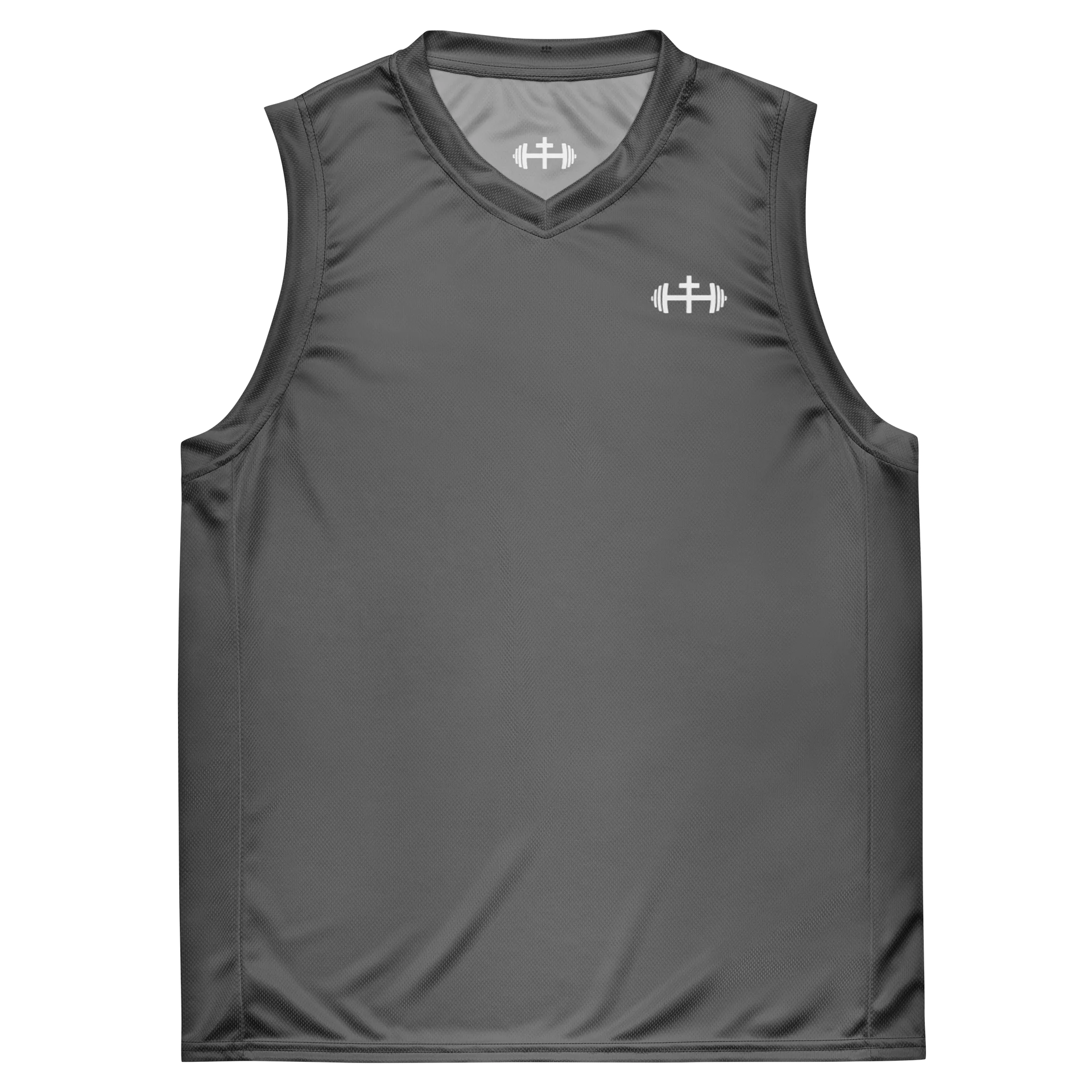 His House Performance V-Neck Muscle Tank - Grey product image (3)
