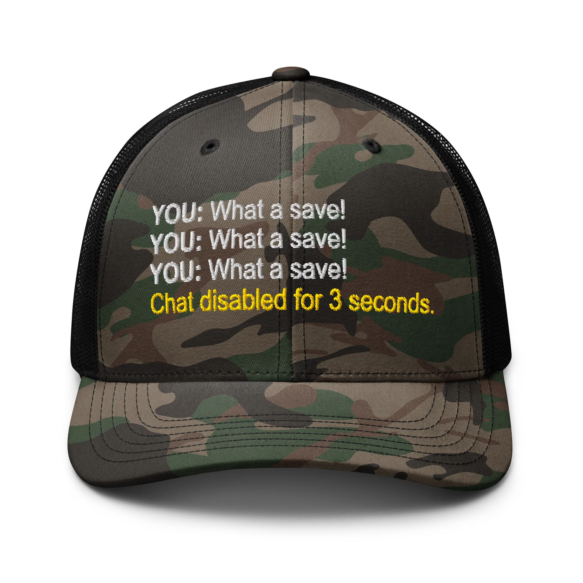 What A Save Camo Trucker Hat product image (1)