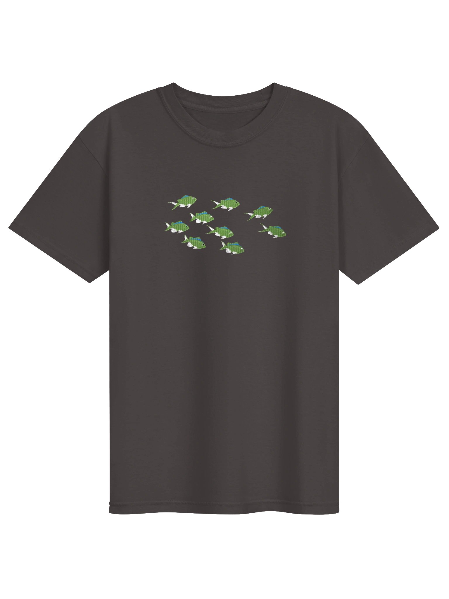 A School of Green Chromis Embroidered Premium Shirt | Saltwater Reef Aquarium Fish & Marine Life Apparel product image (17)