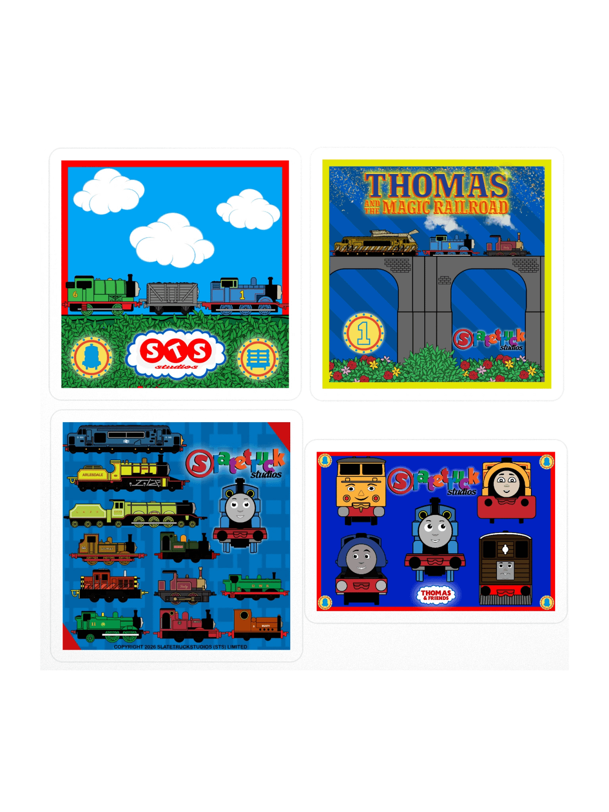 Thomas Sticker Pack #3 | [slatetruckstudios]