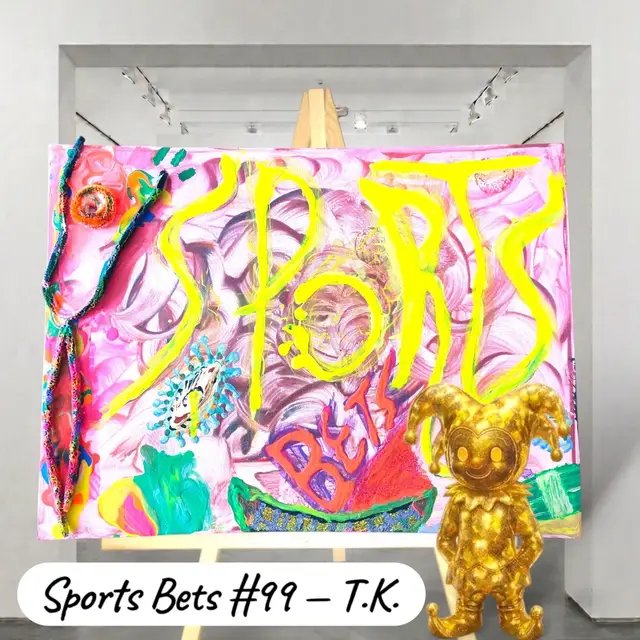 Sports Bets #99 — Fine Art Assets & Illuminating Experiences Sports Bets #99 by Transcended Kev (T.K.) is an original 1/1 Fine Art Asset that combines vibrant colors, expressive figures, and signature Vortex Swirls into a bold, retro-inspired composition celebrating the excitement and energy of sports. Featuring elements from the Parties and Universes series, the artwork brings together celebration, imagination, and movement in one distinctive creation. Created with acrylic, glitter, and mixed media, Sports Bets #99 features UV blacklight-reactive and glow-in-the-dark properties, offering different visual experiences under ordinary lighting, UV blacklight, and darkness. Perfect for adding artistic character to homes, rooms, offices, businesses, galleries, and art portfolios, the artwork offers more than decoration. As an original Fine Art Asset, it combines creative expression, collectible ownership, and a distinctive visual presence. Accompanied by a Certificate of Authenticity (COA), Art Ownership Agreement/Contract, and the Artworks Formula Seal: Bull–Bear–Koi™. Sports Bets #99 — Art that transforms with light, stands out in any environment, and brings artistic expression into the world of Fine Art Assets. Original 1/1 | 12H × 16W inches Original Retail Price: $1,000,000 USD The Most Expensive Art & Artist In History: Past, Present, Future — The Golden Jester — Kevin Chacon-Aguirre #Art 