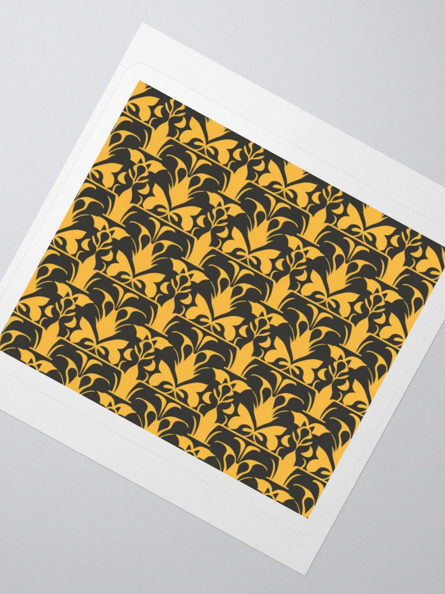Exclusive Art Nouveau Floral Pattern Sticker | Premium Kiss Cut Vinyl | Perfect for Laptops, Cars & More product image (2)