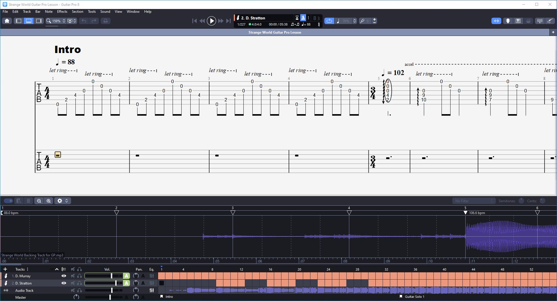 Strange World PDF TAB + Backing Track MP3 product image (3)
