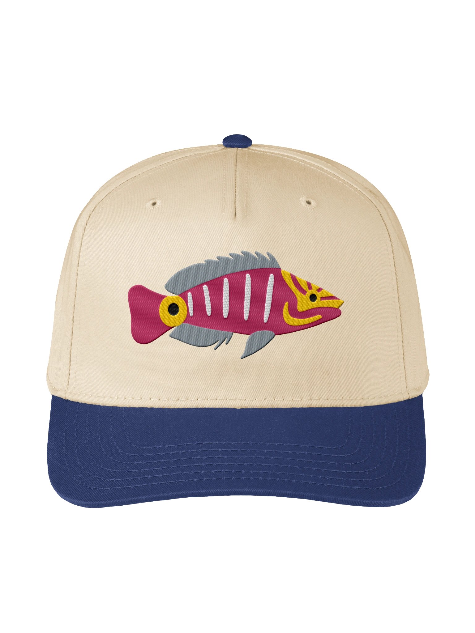 Mystery Wrasse Embroidered Mid-Profile Baseball Cap | Saltwater Reef Fish Hat product image (13)