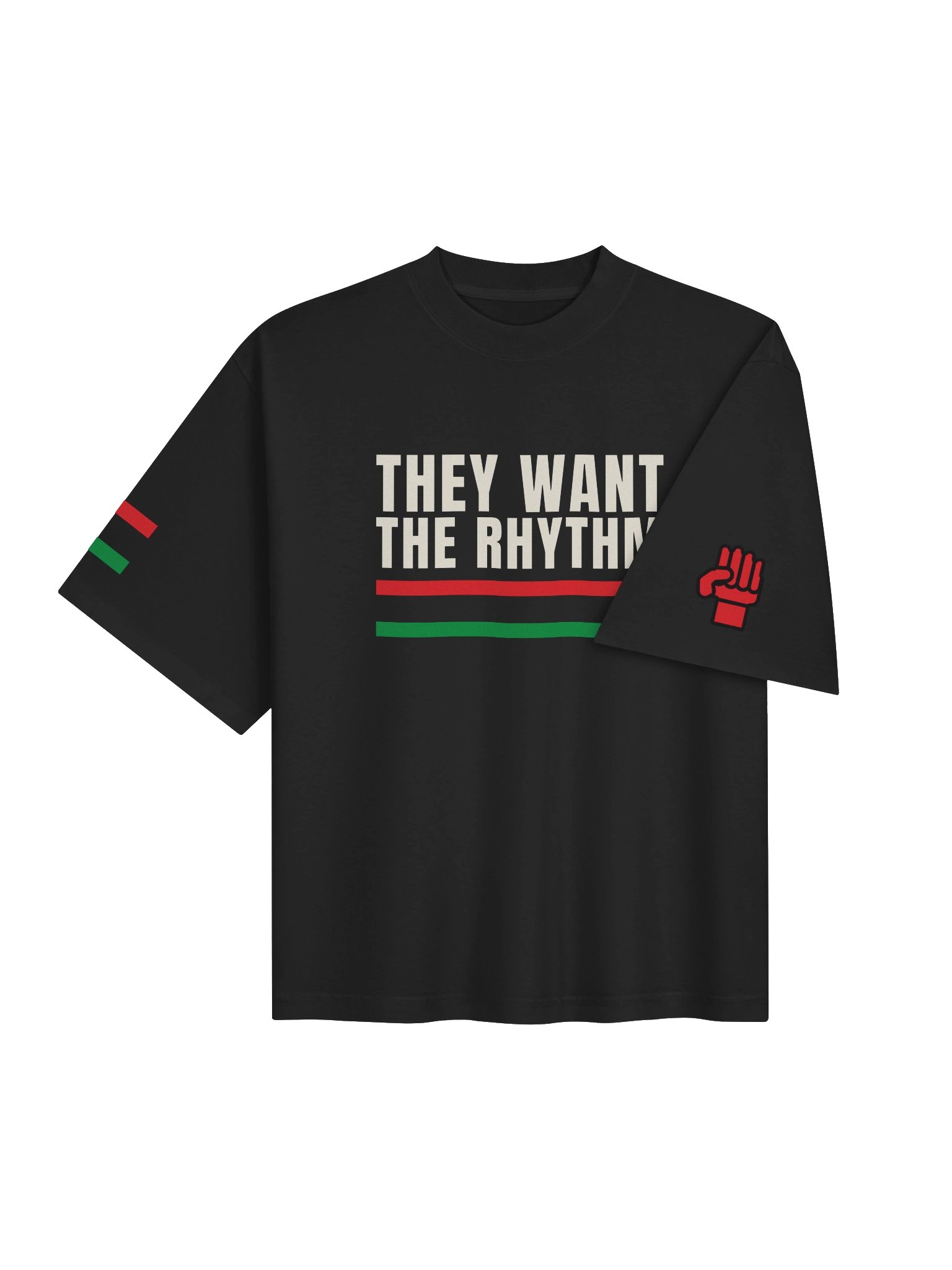 RHYTHM & BLUES — They Want The Rhythm · Tee · Black product image (4)