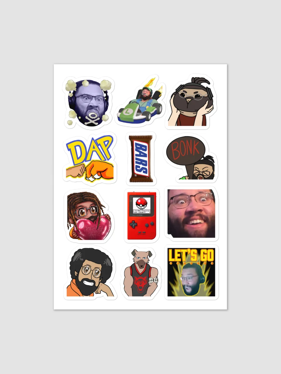 Emote Sticker sheet product image (1)