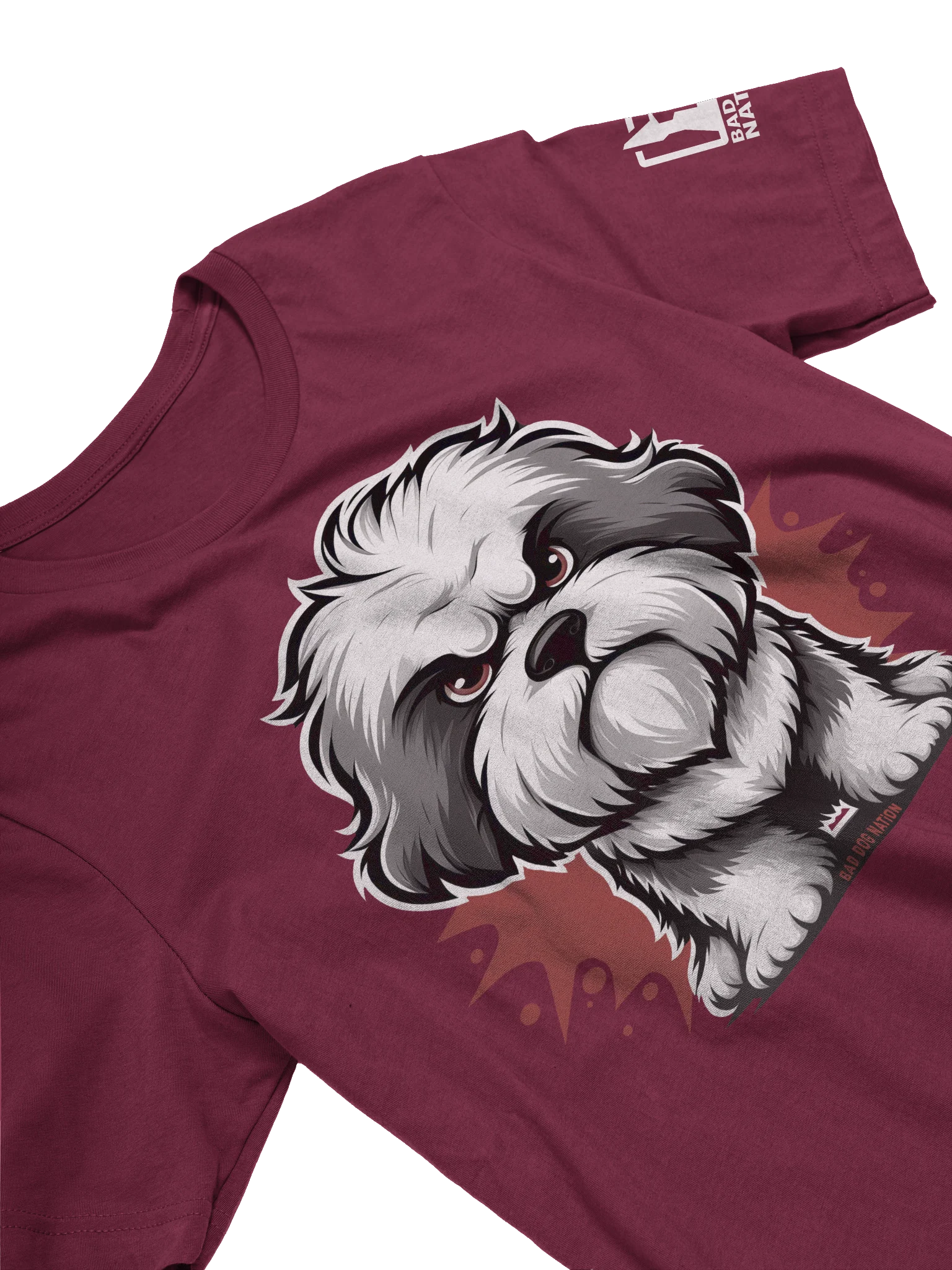 Old English Sheepdog Angry Pup - Premium Unisex T-shirt product image (5)