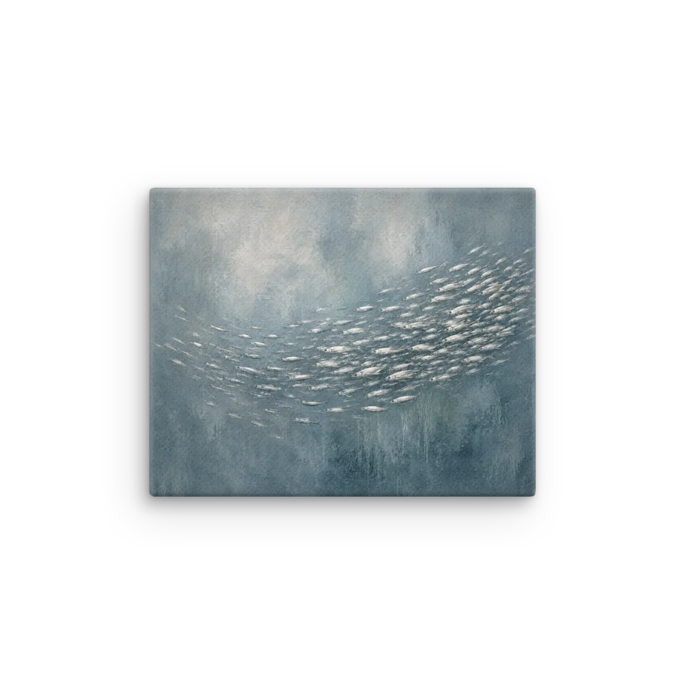 Silver Current | School of Fish Thin Canvas product image (2)