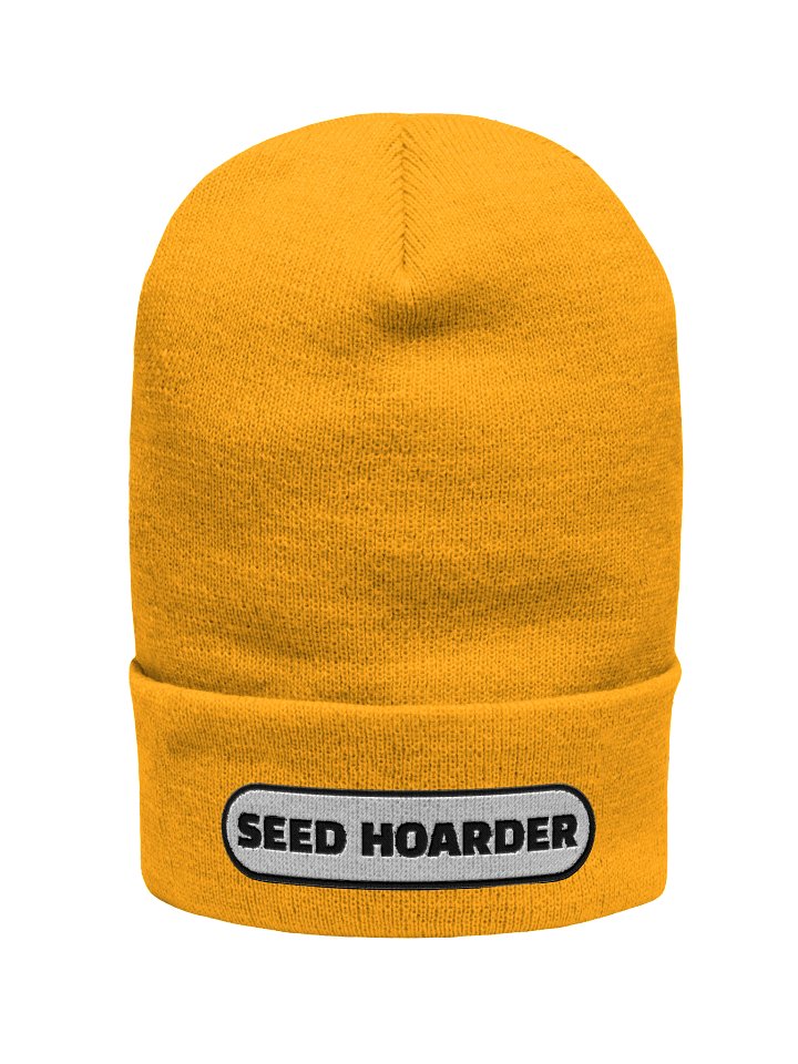 Seed Hoarder Embroidered Beanie Hat product image (1)
