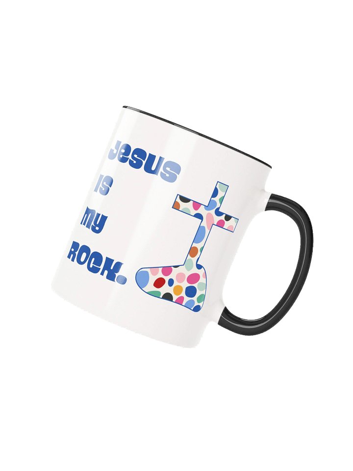 Jesus Is My Rock -Blue— Color Splash Mug product image (8)