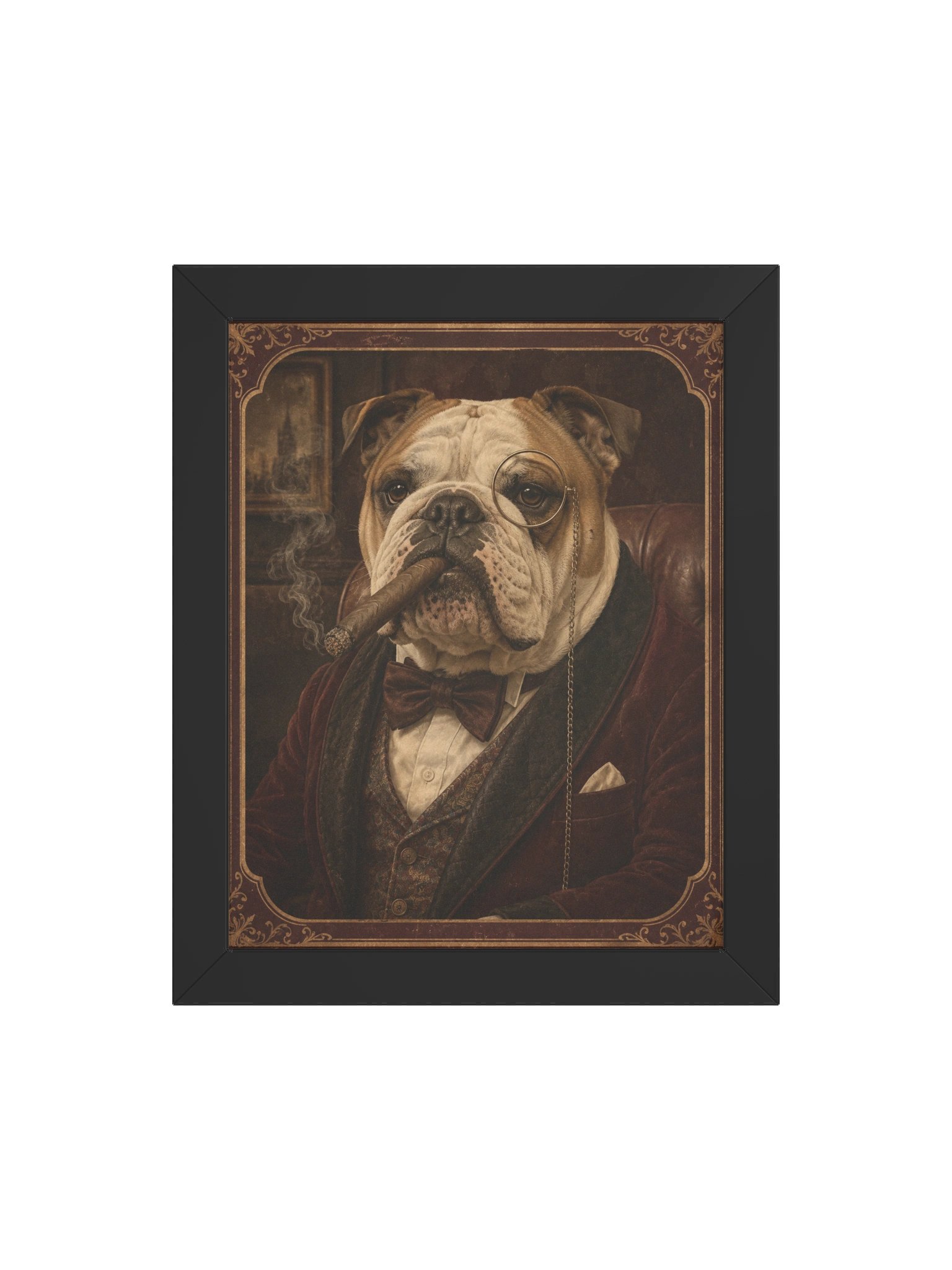 Vintage Gentleman Bulldog Framed Poster product image (4)