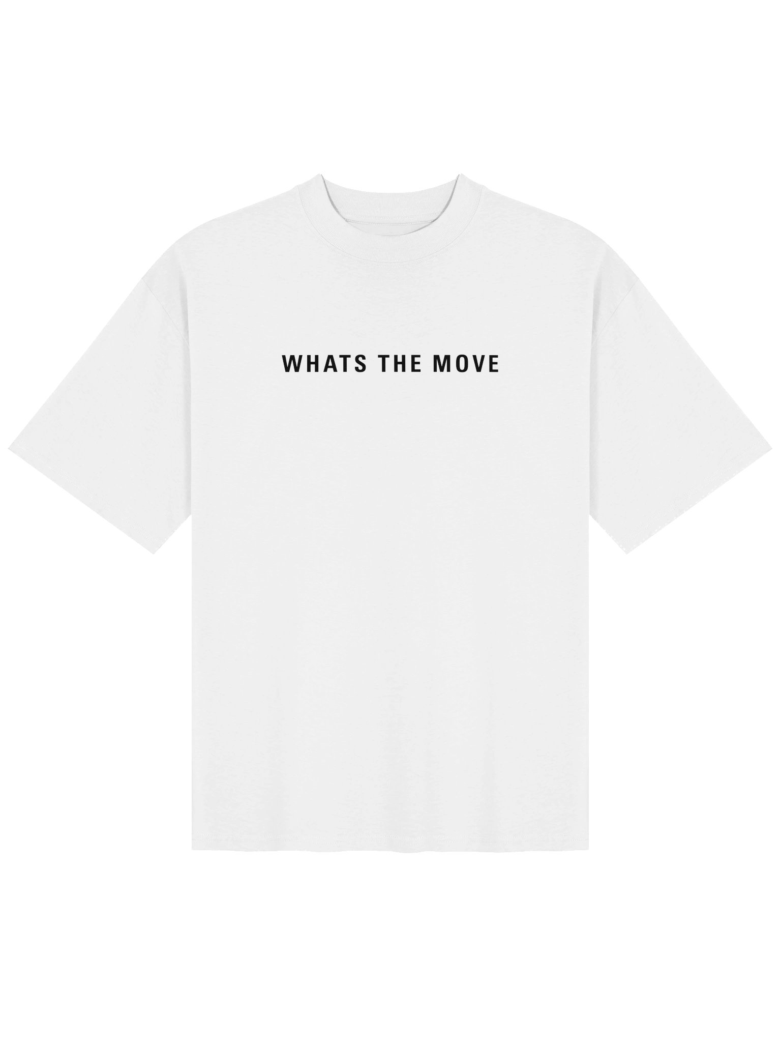 WHATS THE MOVE Tee — White / Sand product image (1)