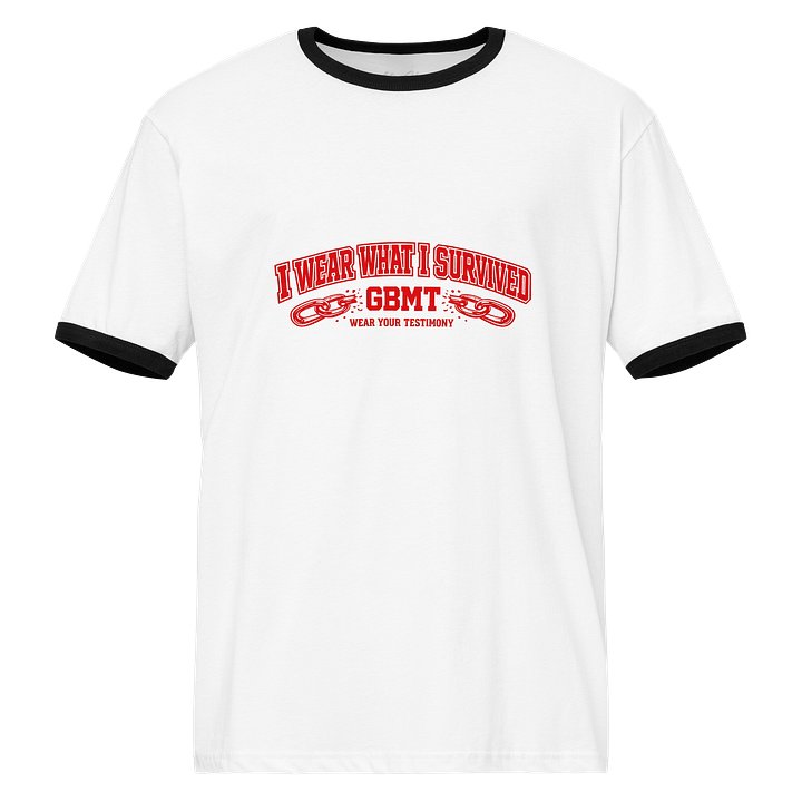 I Wear What I Survived Red Edition Ringer Tee product image (1)