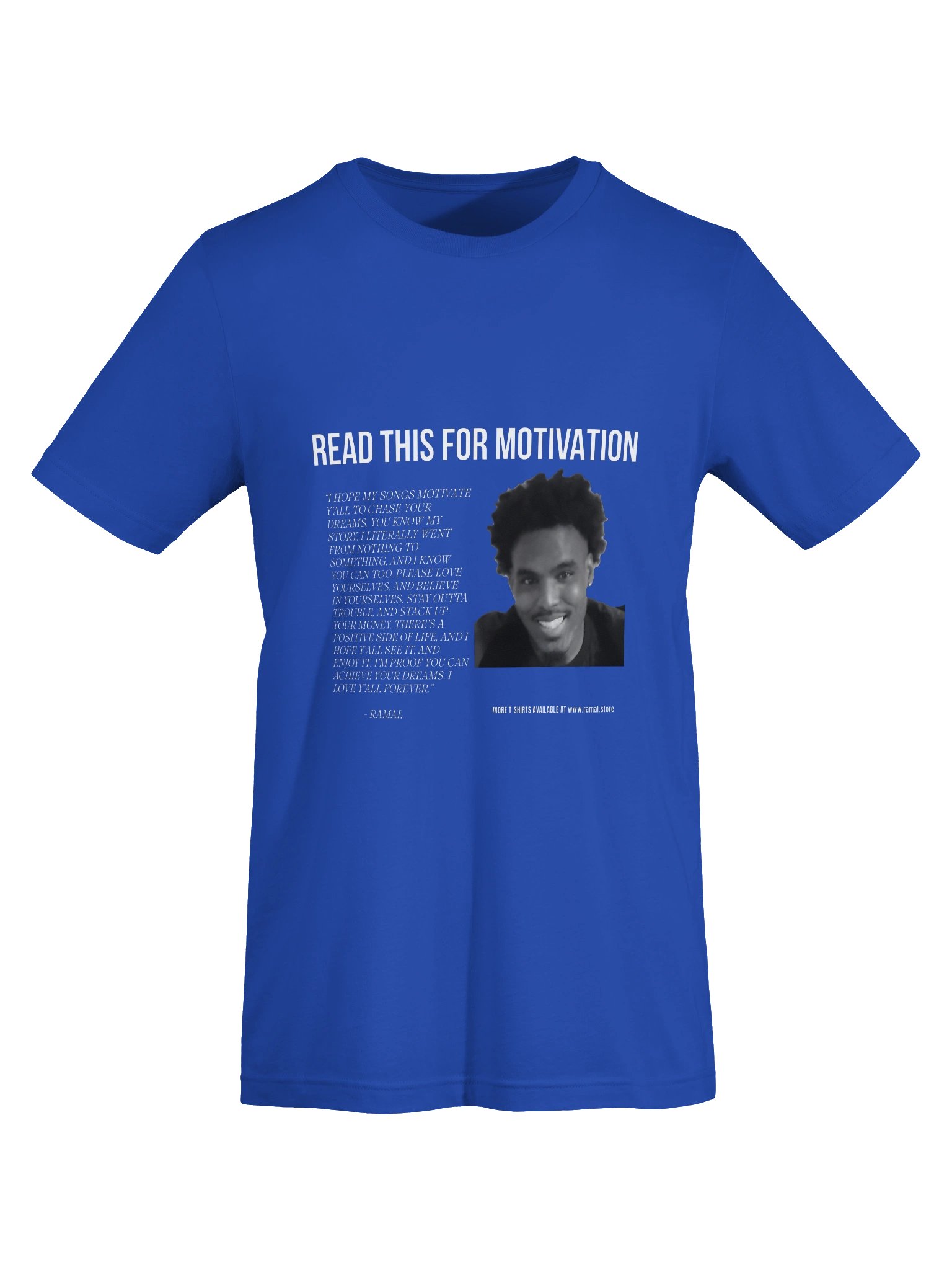 BLUE MOTIVATIONAL T-SHIRT product image (5)