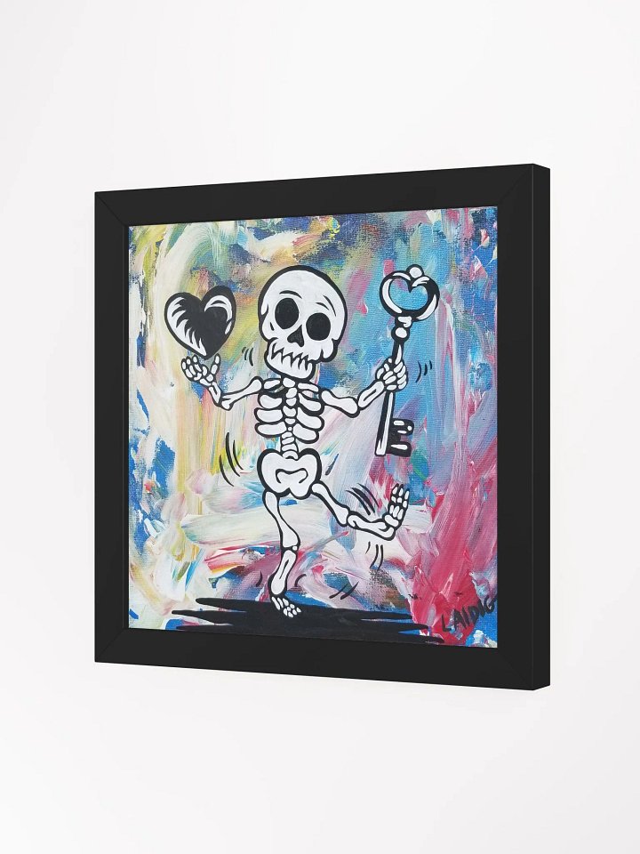 Floating Heart Mr. Bone Daddy Framed Print product image (5)