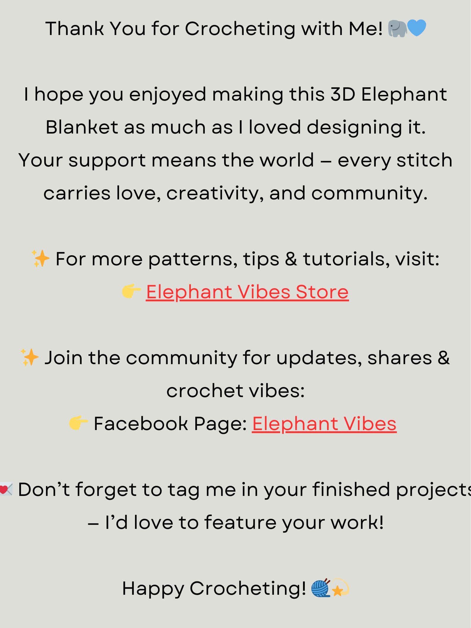 3D Elephant Crochet Blanket Pattern | Amigurumi Animal Blanket | Crochet PDF Tutorial product image (2)