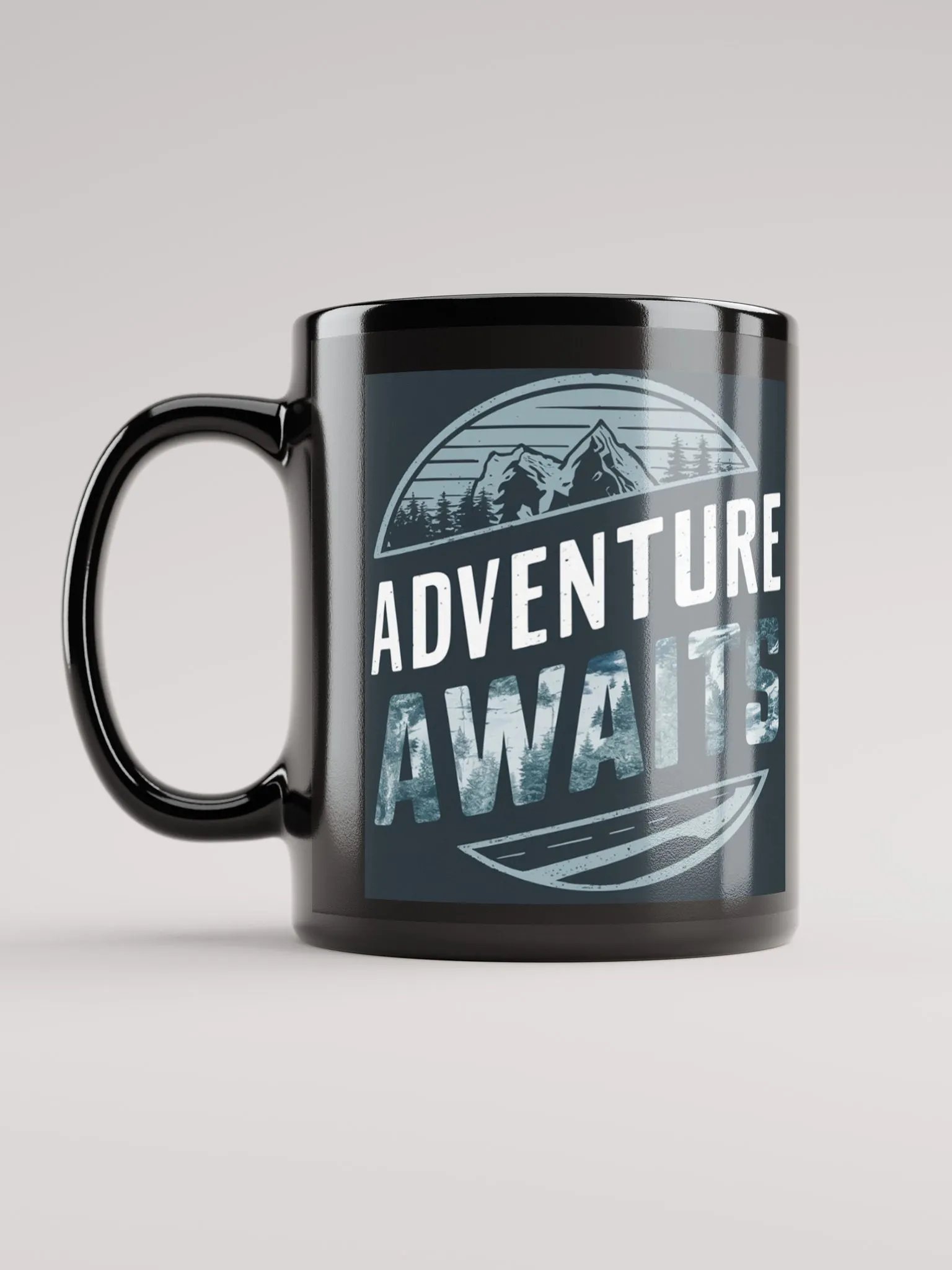 Adventure Awaits Mug #Statement Mug - Black product image (6)