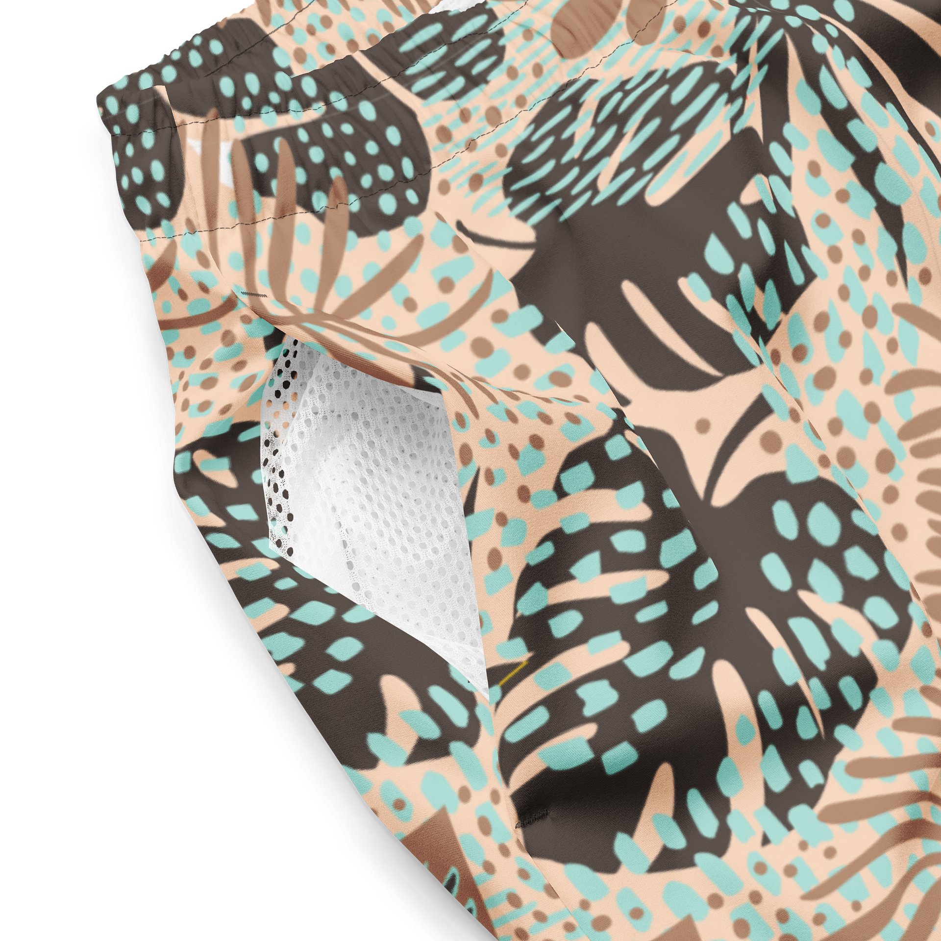 Comfortable Swim Trunks with Tropical Print product image (3)