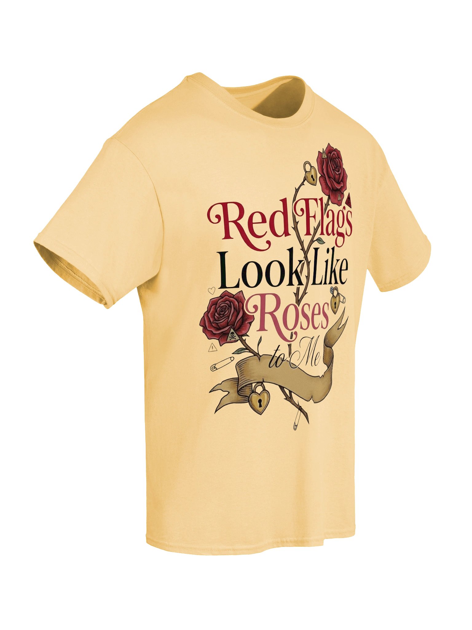 Red Flags Look Like Roses to Me Dark Romance T-Shirt for Villain Lovers product image (6)