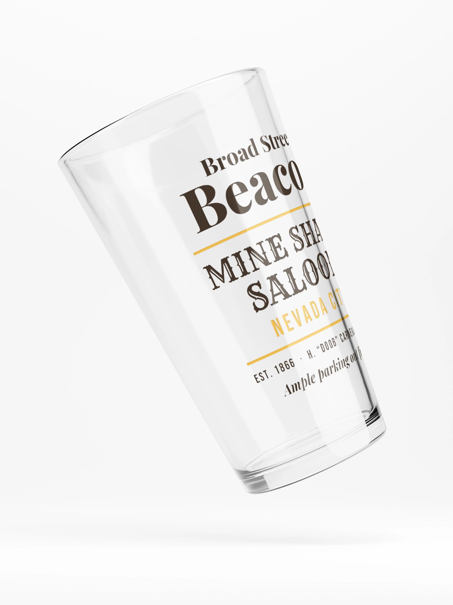Mine Shaft Saloon Pint Glass product image (4)