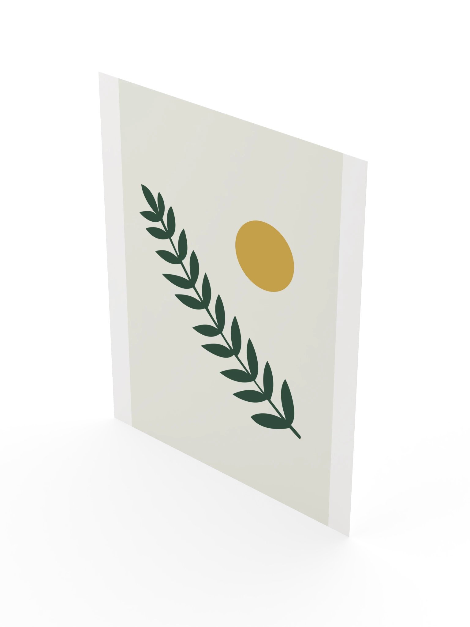 Forest Green Branch Print | Botanical Bathroom Wall Art product image (5)