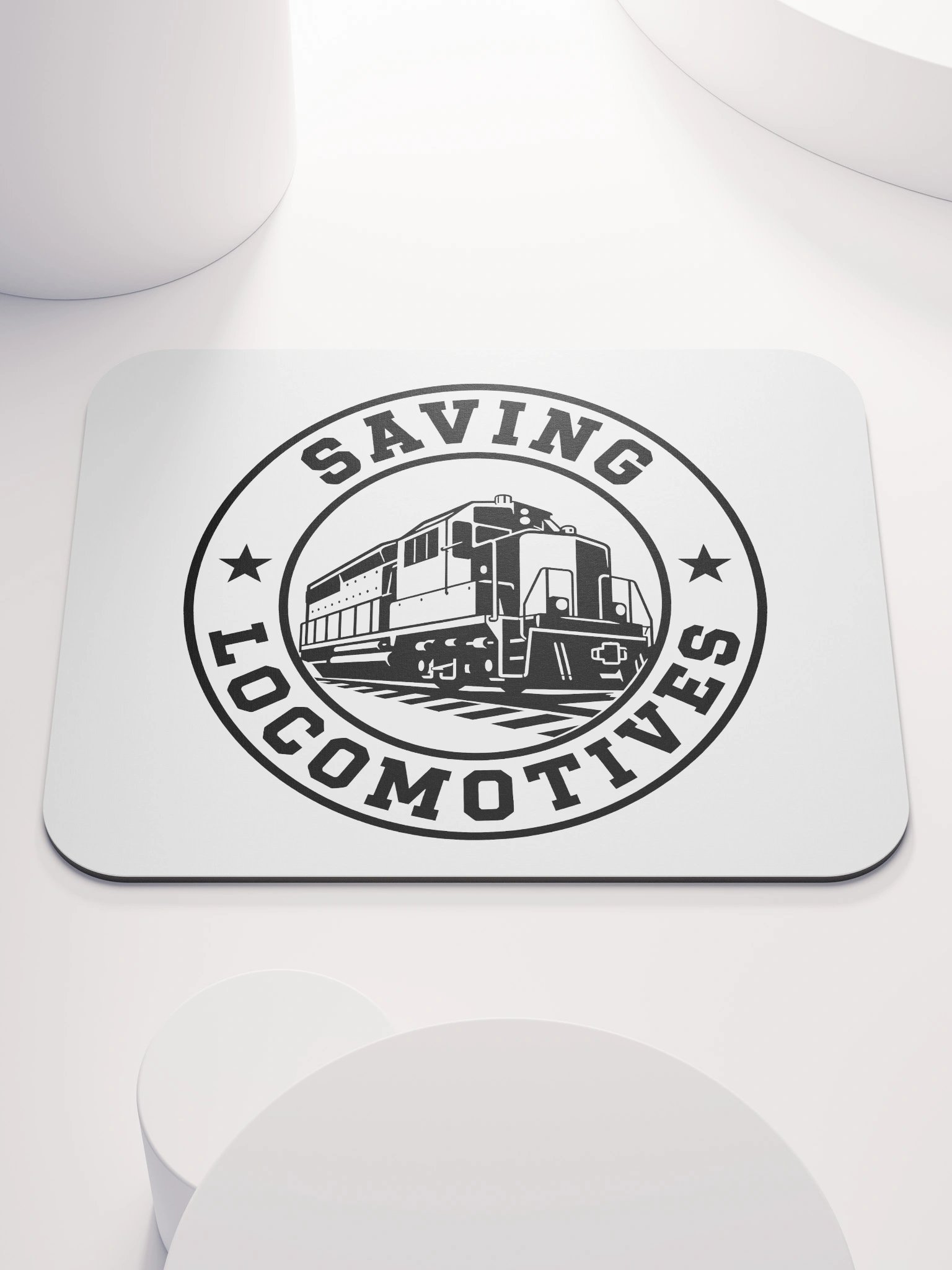 Saving Locomotives Railroad Mouse Pad product image (1)