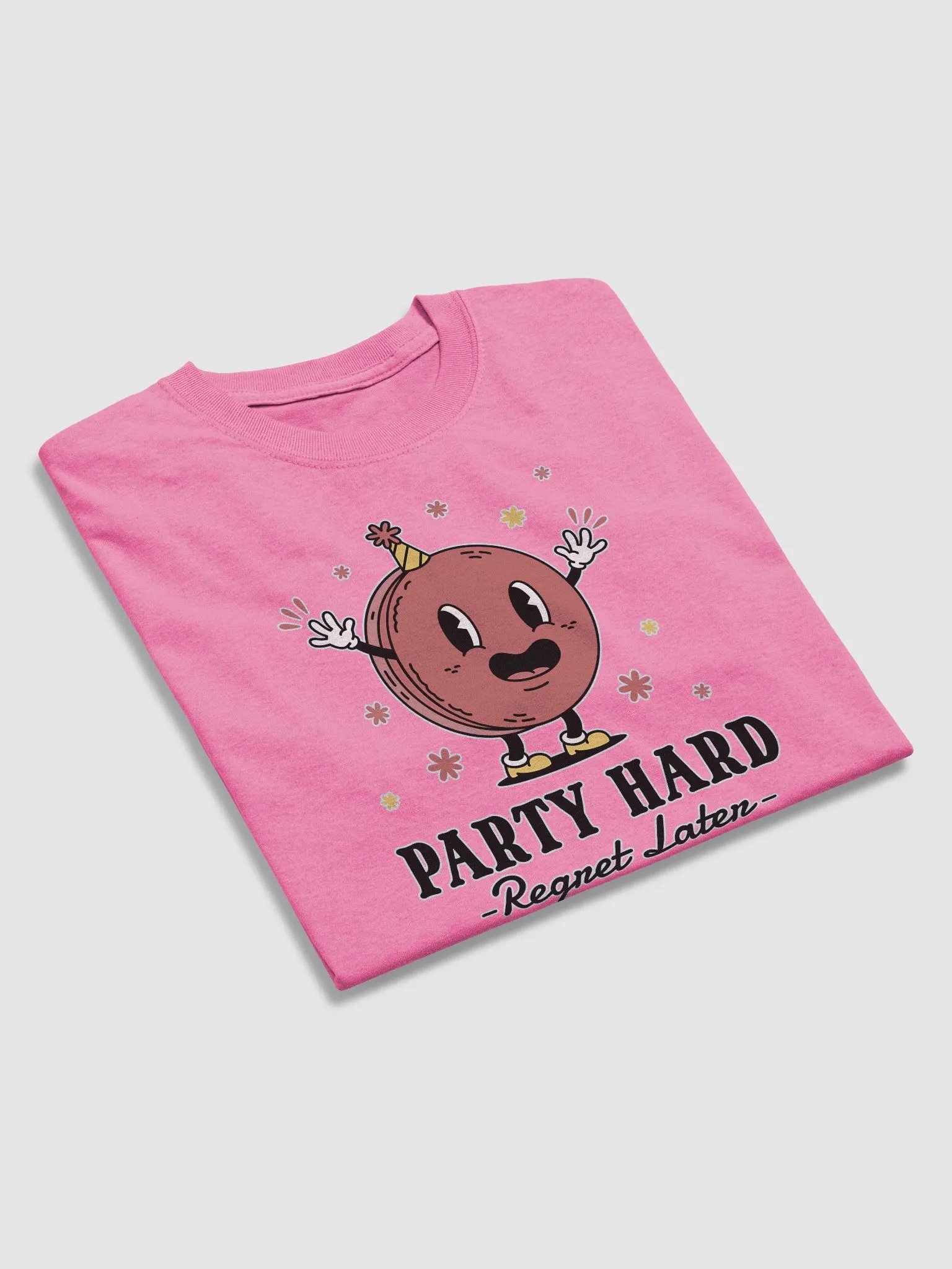 Party Hard Regret Later Heavyweight T-shirt product image (3)