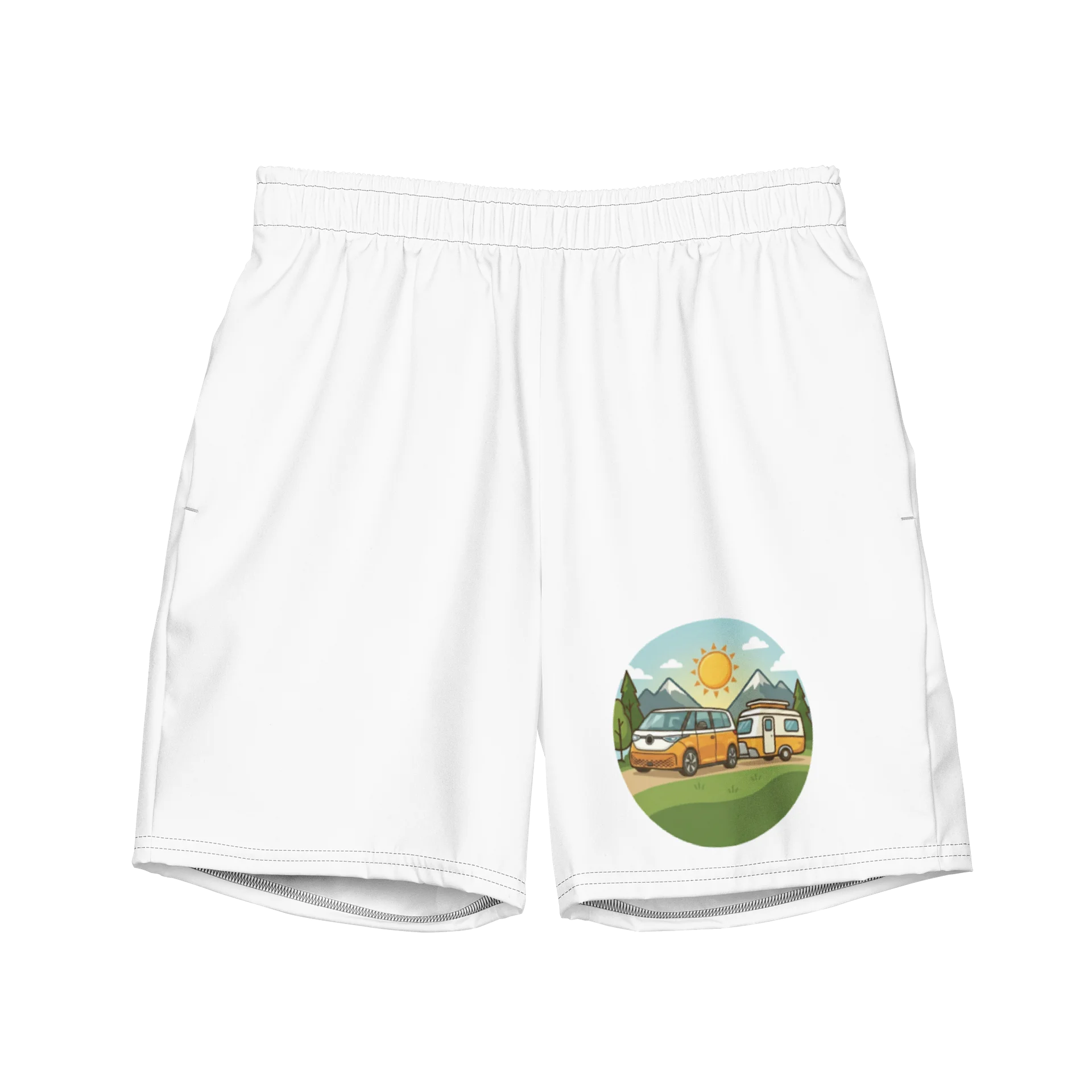 All-Over Print Swim Trunks Elektro Camping product image (1)