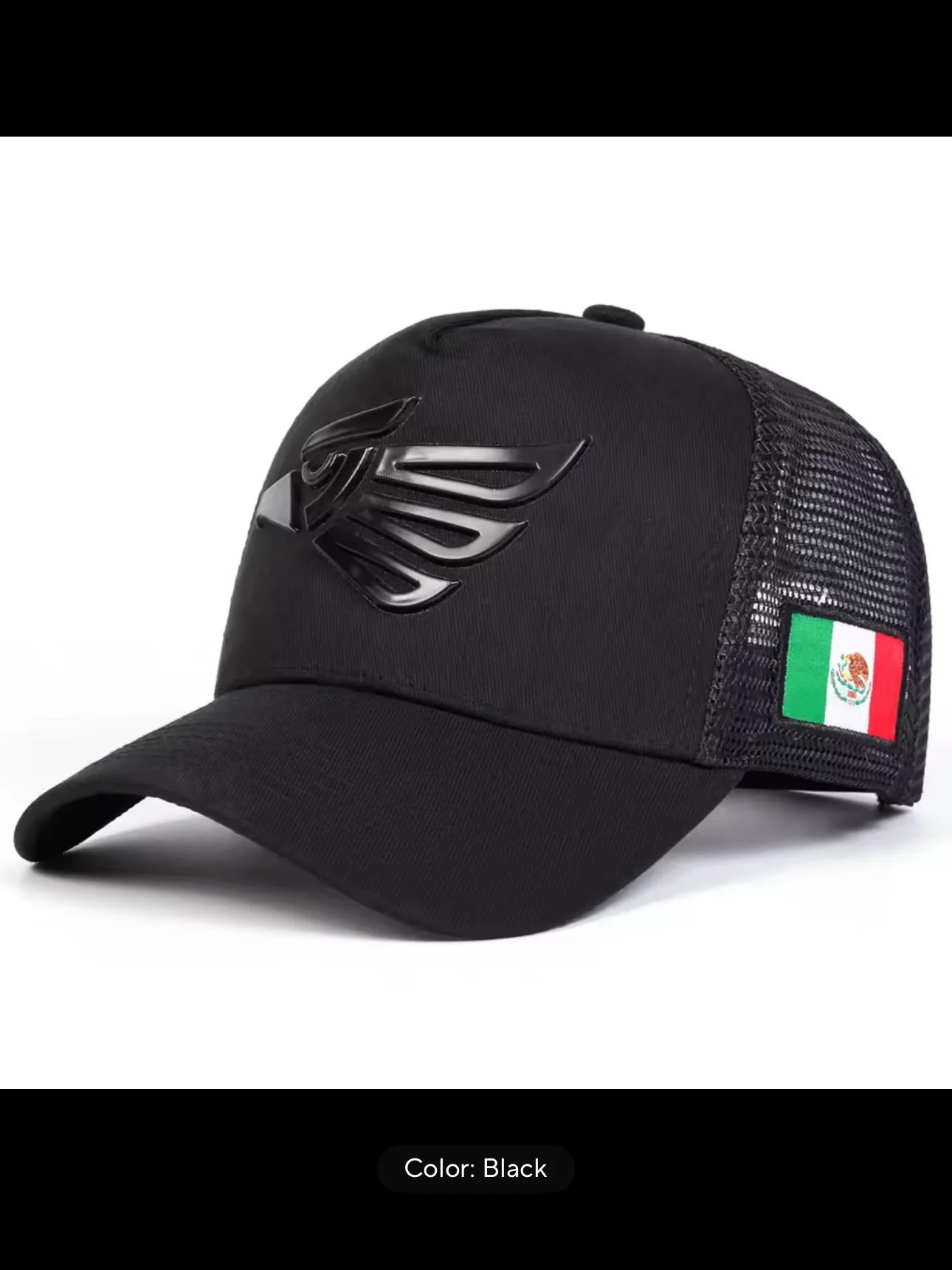 Unisex Mexican Eagle Label Baseball Net Caps Outdoor Adjustable Spring and Summer Casual Sunscreen Hat product image (1)