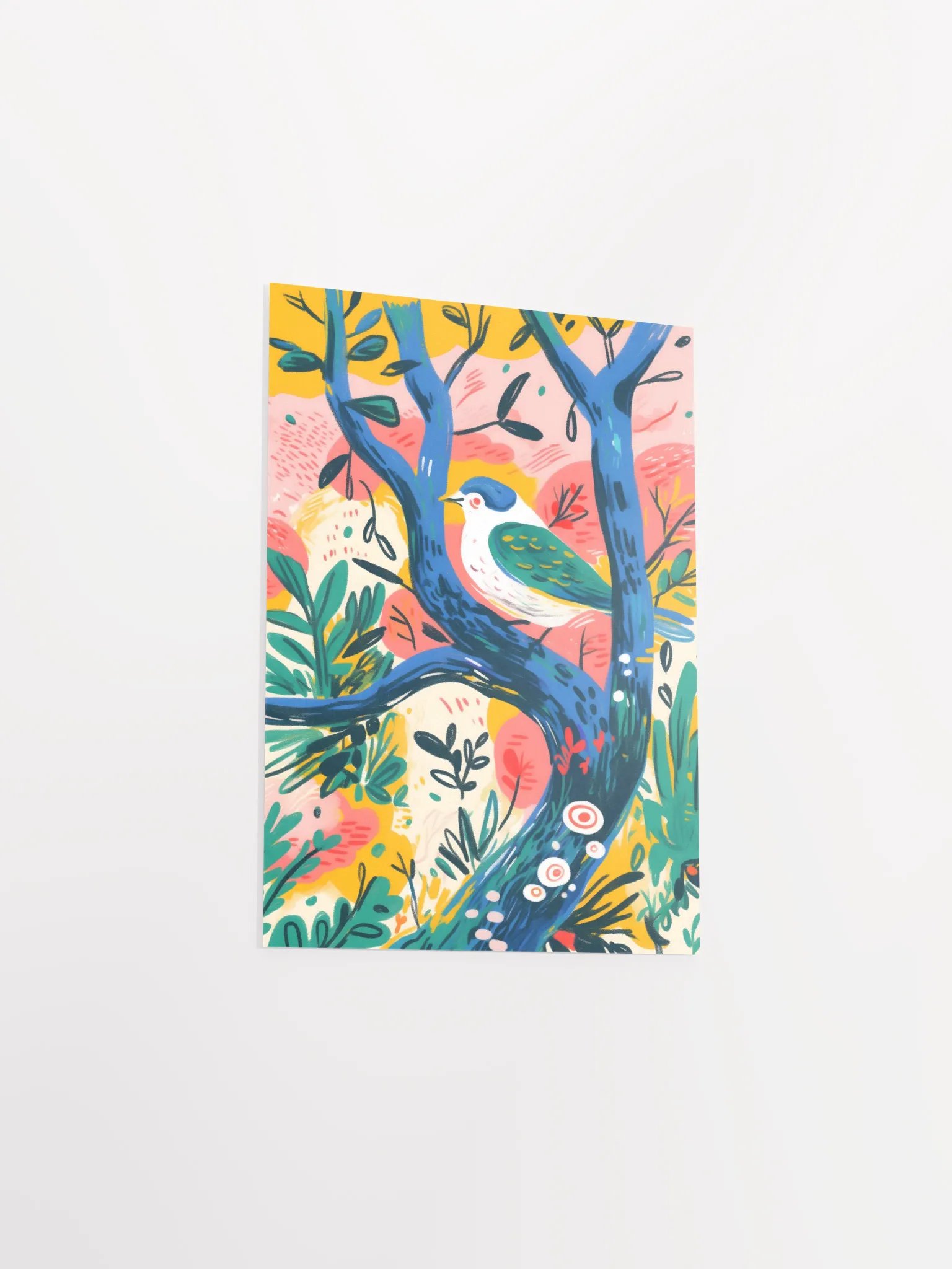 Whimsical Bird Perched Poster Art product image (24)