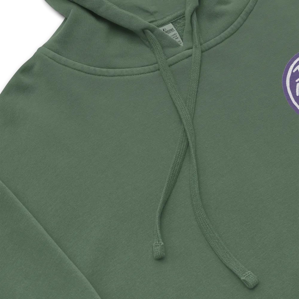 In My Head (L.C. purple bubble design 2) embroidered pigment hoodie product image (19)