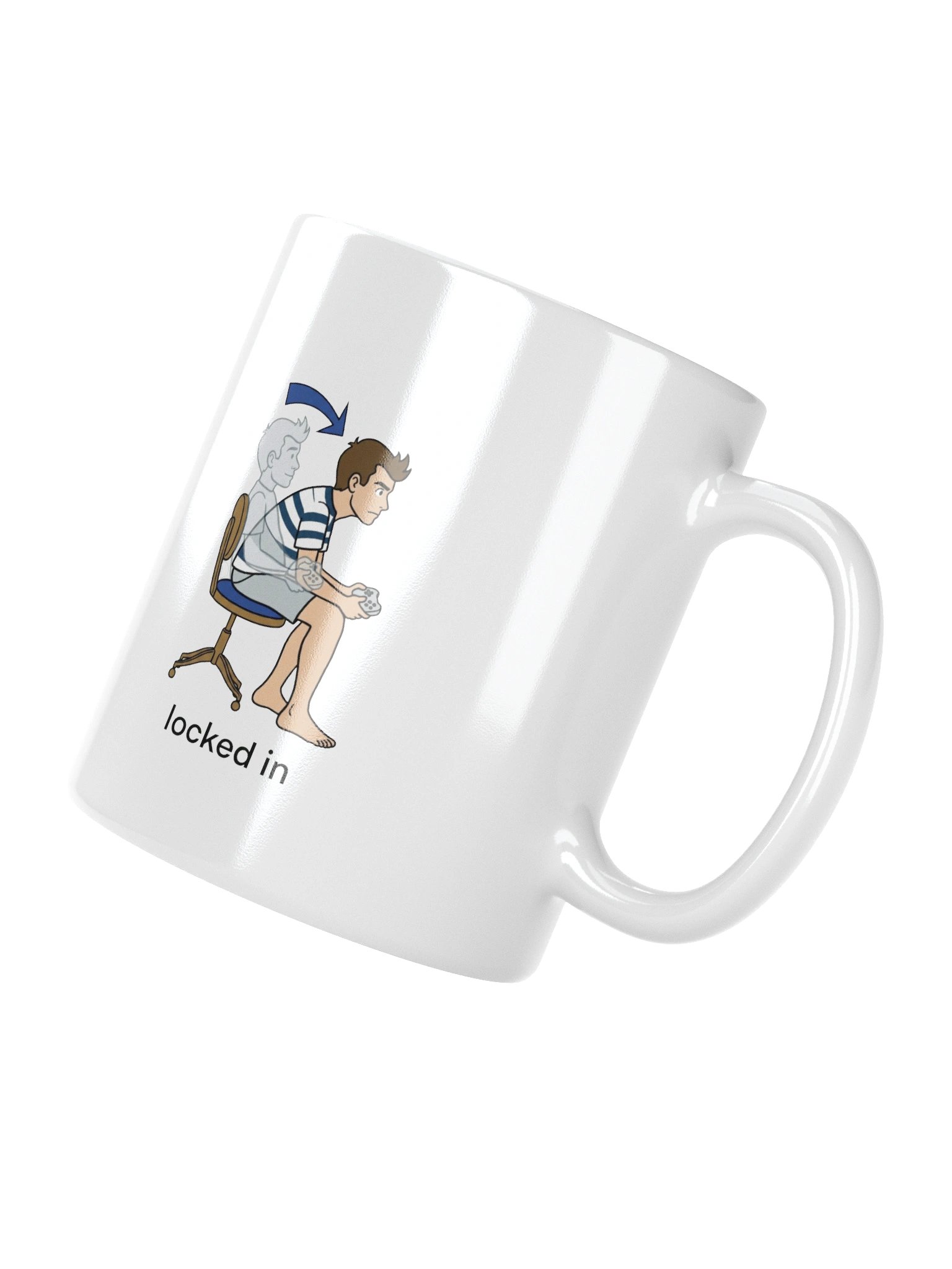 Locked In Mug – Funny Gamer Coffee Mug for Gaming Enthusiasts | 11oz Meme Mug product image (4)