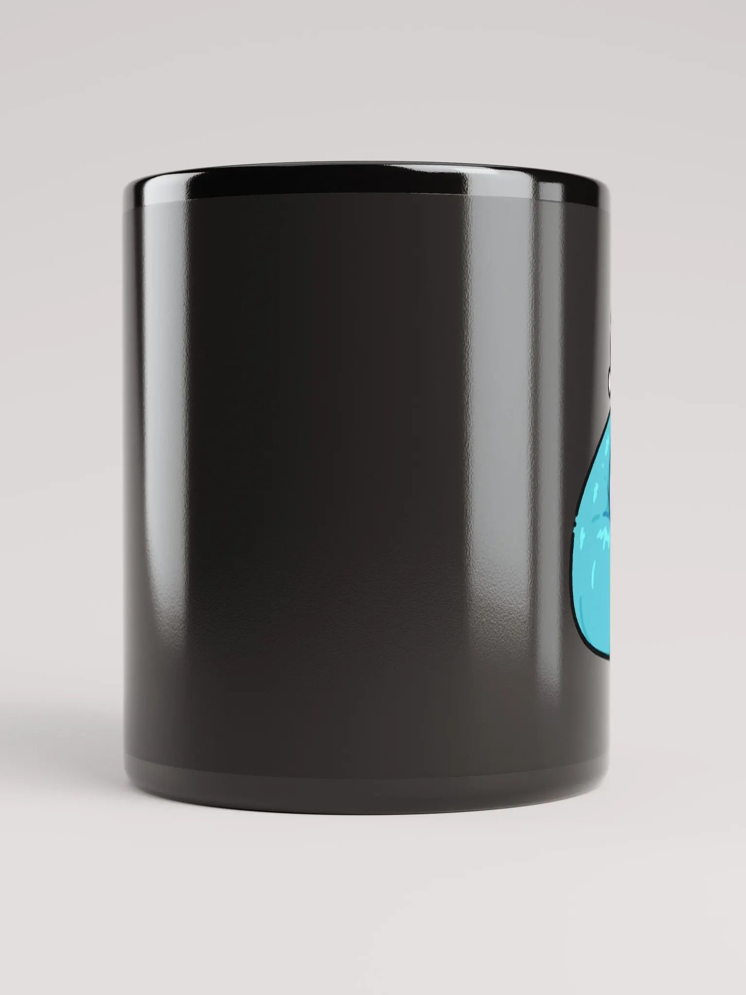 Boba Beluga Black Mug product image (5)