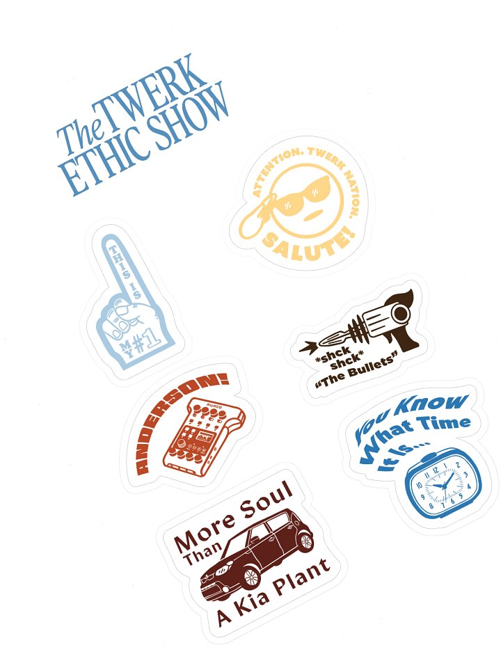 Iconic TTES Phrases Sticker Sheet #2 product image (1)