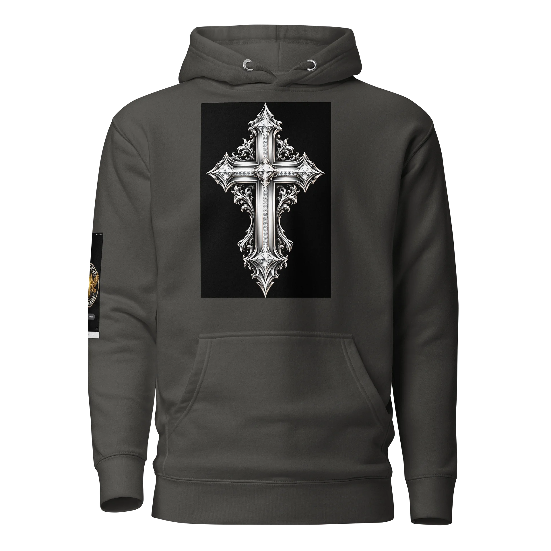 Ornate Gothic Cross Hoodie product image (4)