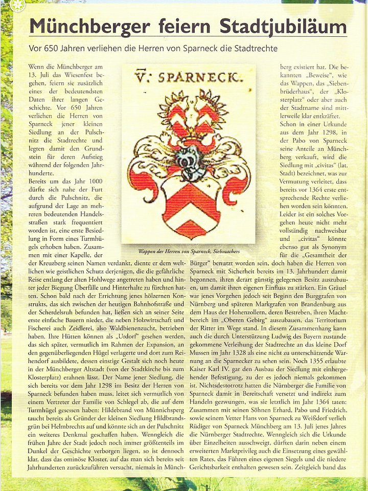 650 Jahre Stadtrecht in Münchberg product image (1)