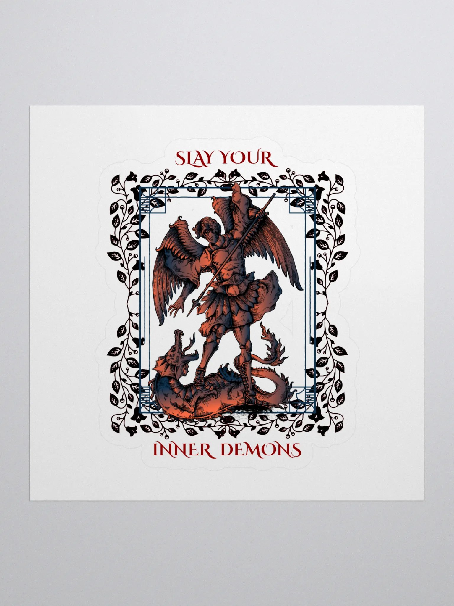 Angel vs. Dragon Kiss Cut Stickers product image (1)