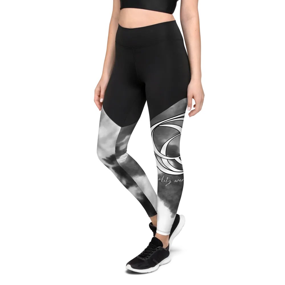 Women's Sport Leggings (Partly Cloudy) product image (1)