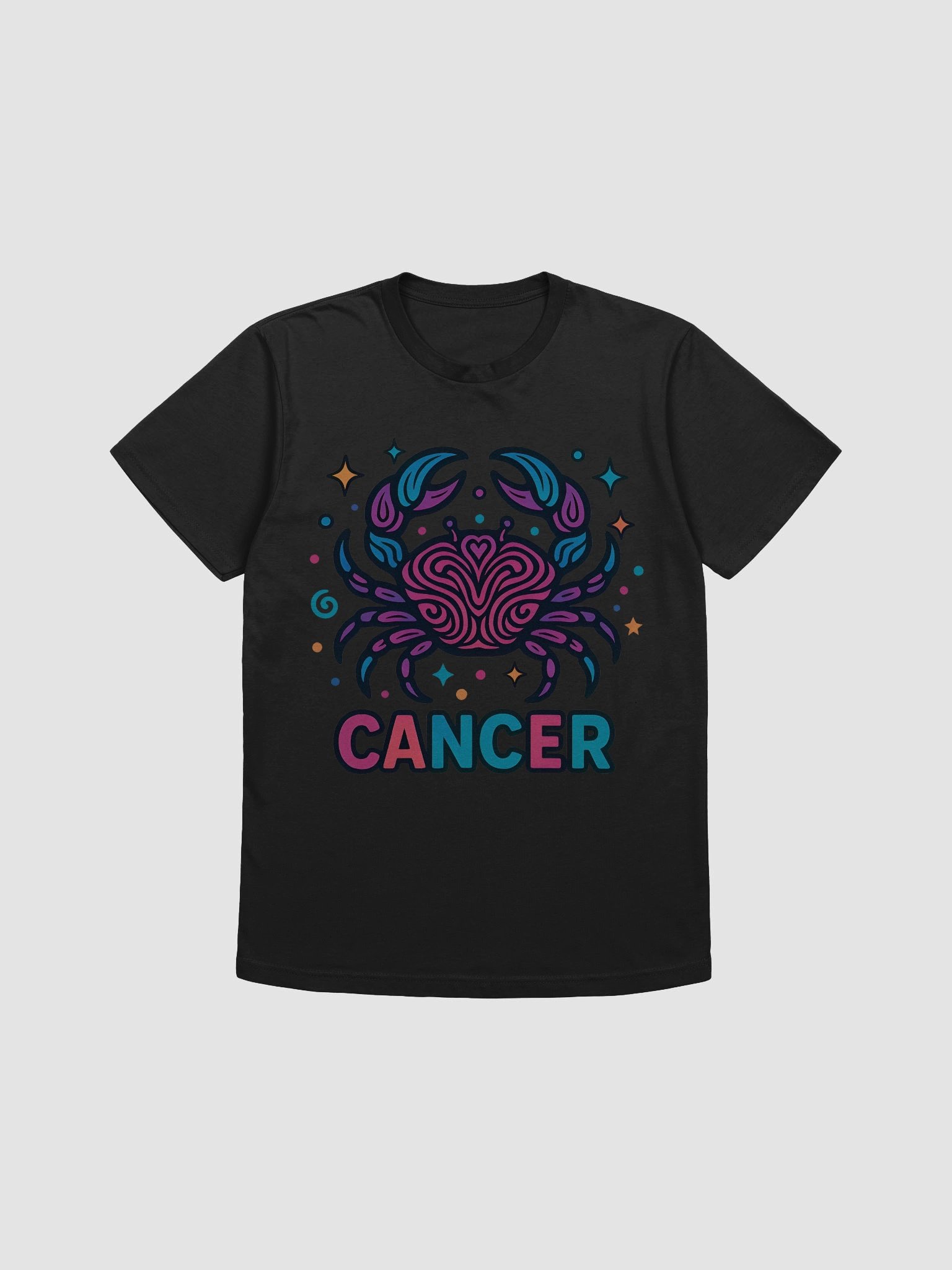 Cancer Zodiac Sign T-Shirt – Intuitive & Artistic Psychedelic Design 1 product image (3)