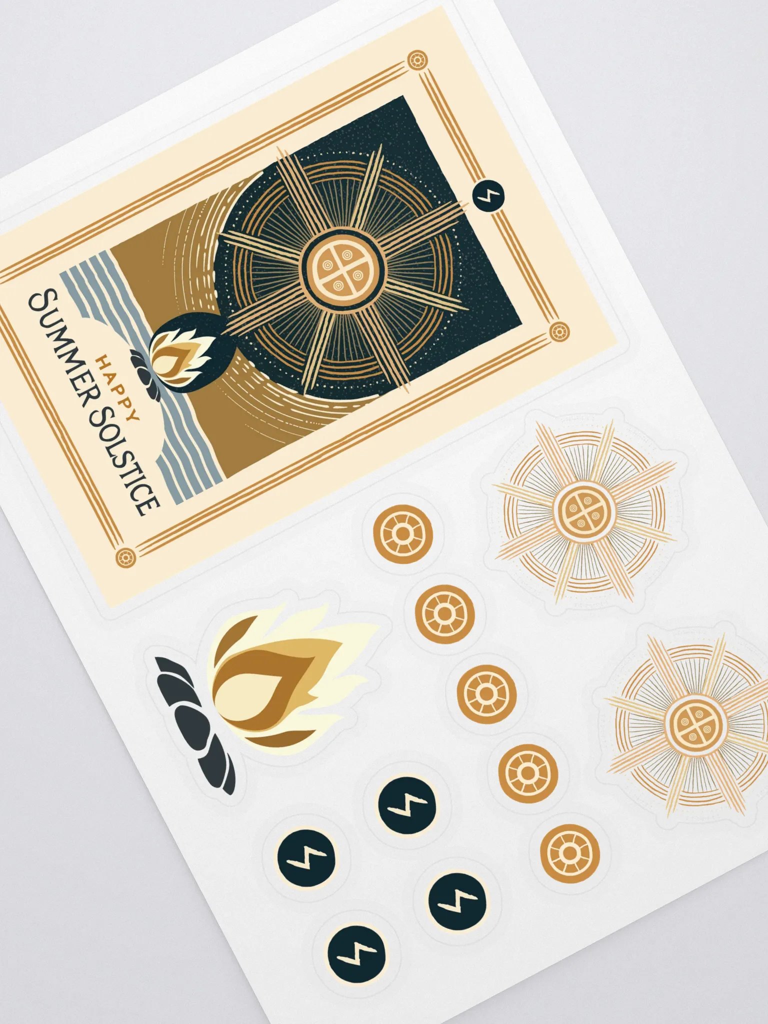 Norse Pagan Summer Solstice Sticker Sheet product image (1)