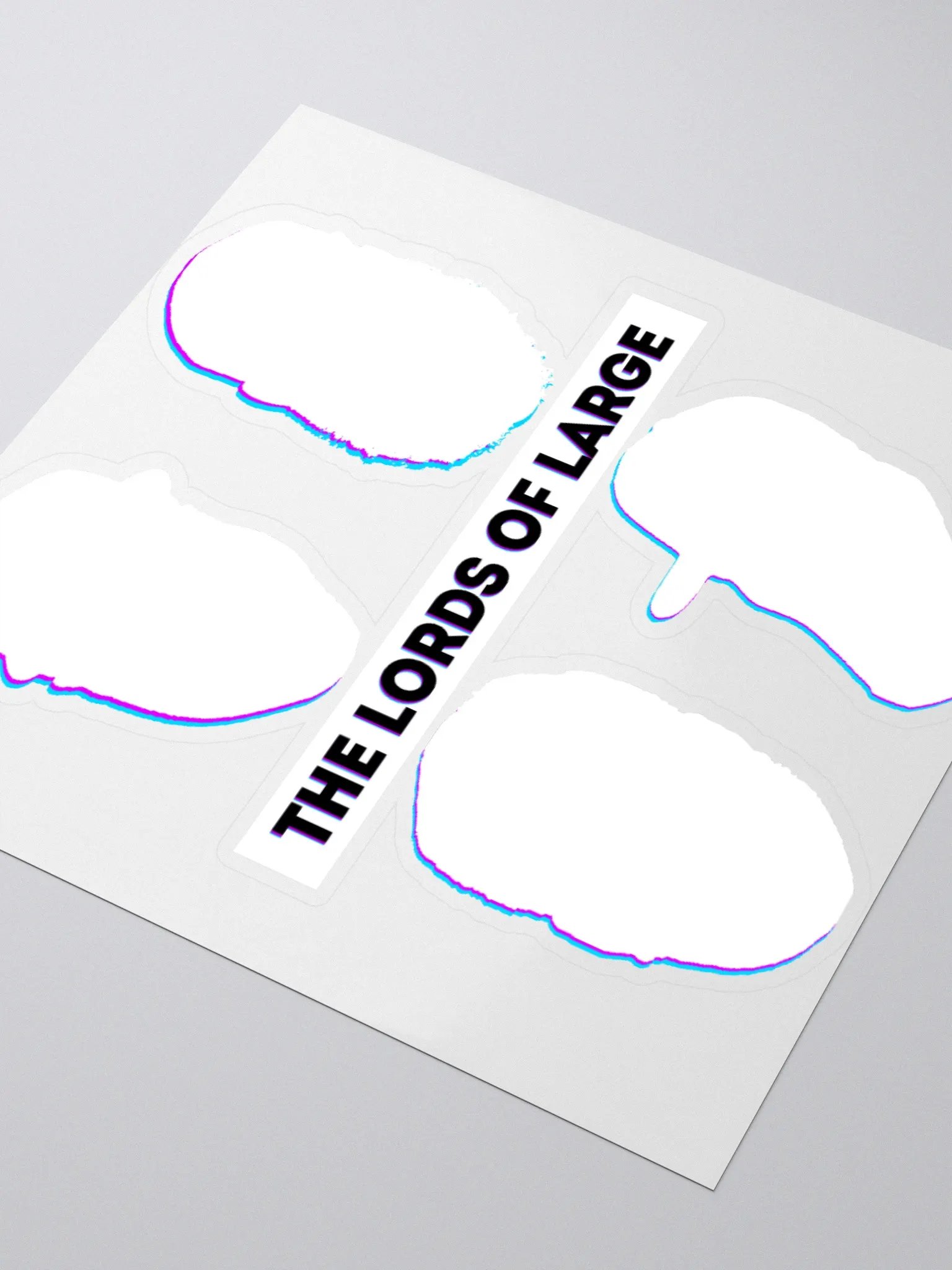The Lords of Large Sticker white product image (3)